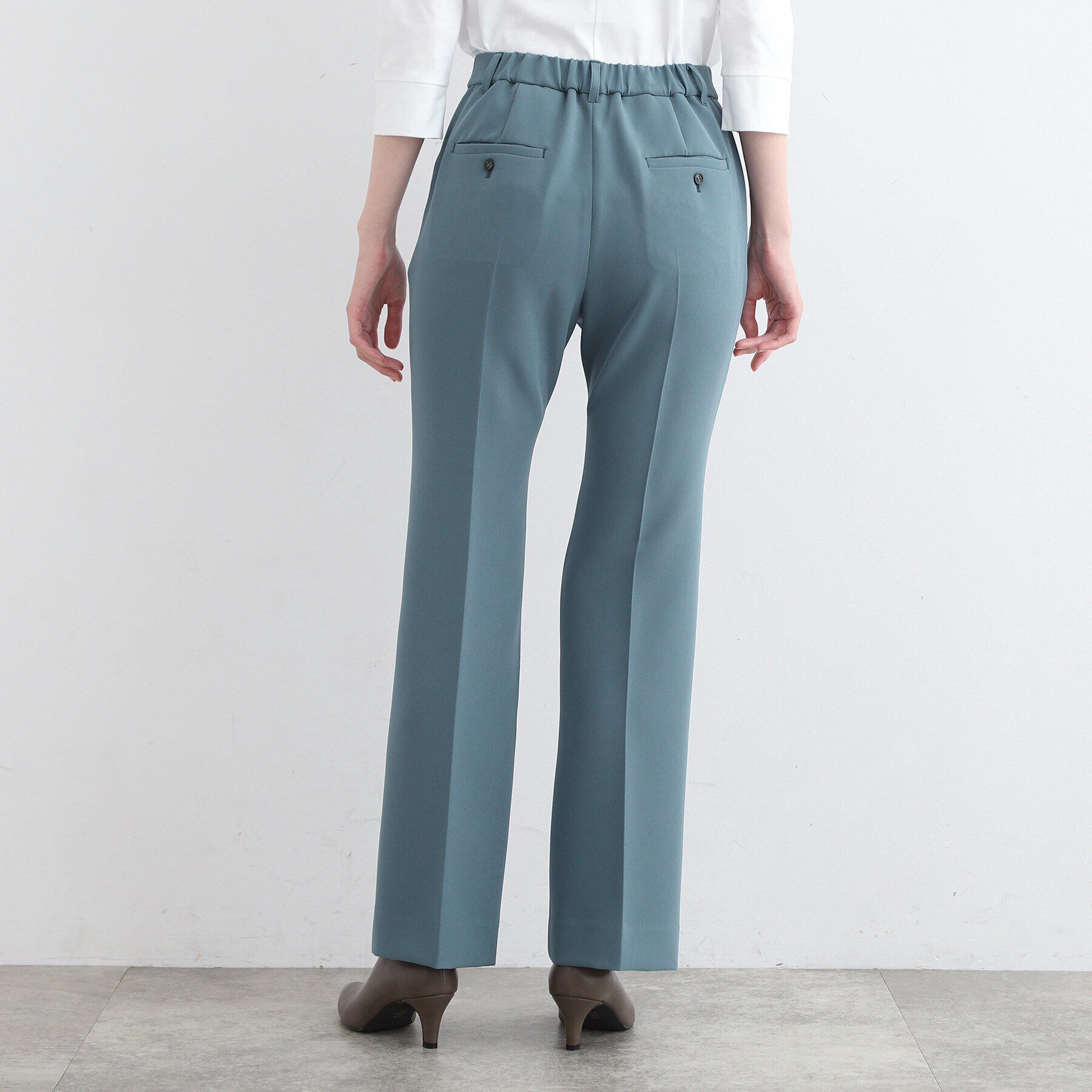 INDIVI「【新作！褒められパンツ／洗える／高ストレッチ】セミフレアパンツ」|その他|