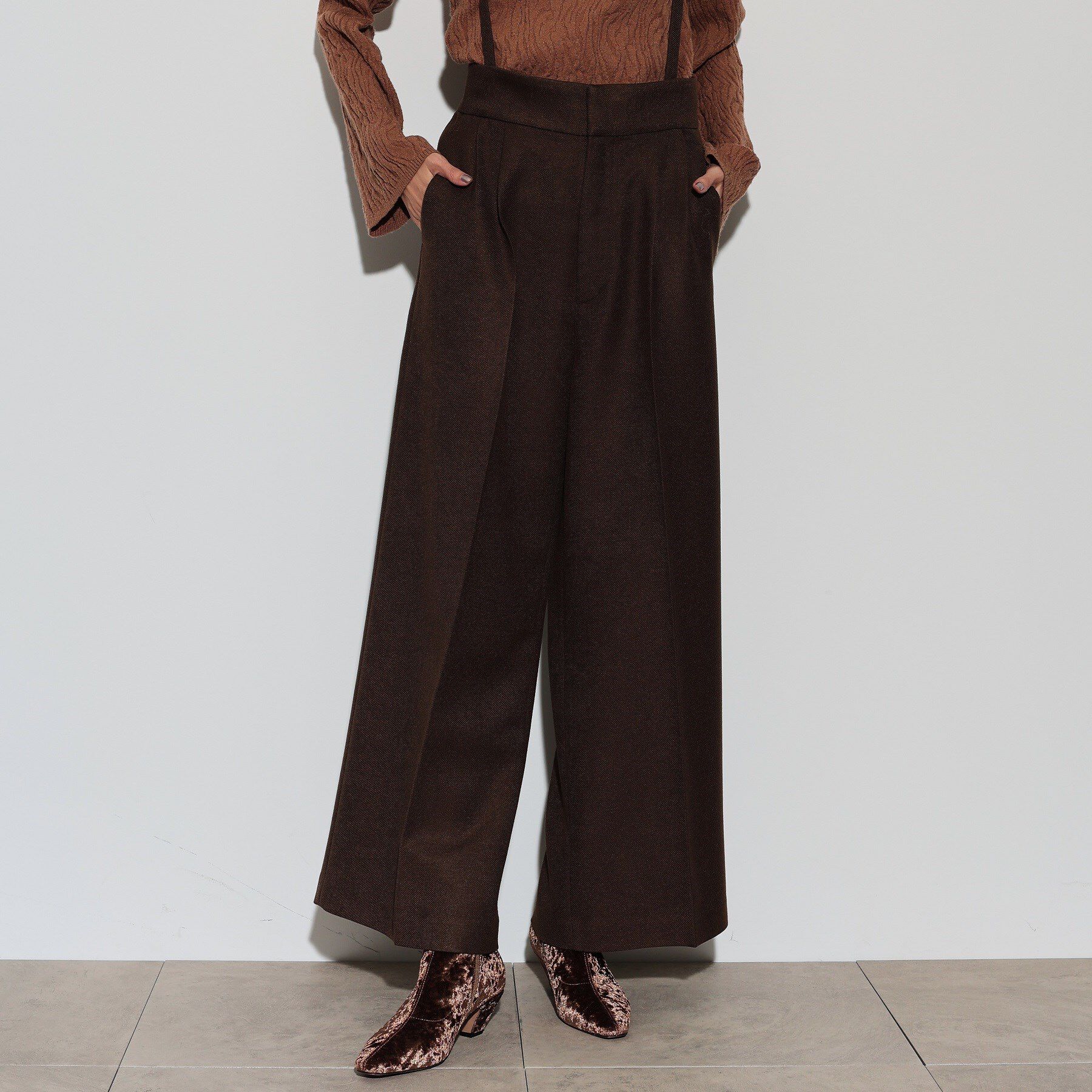 GALLEST「サスペンダー付きツイルワイドパンツ」|その他|