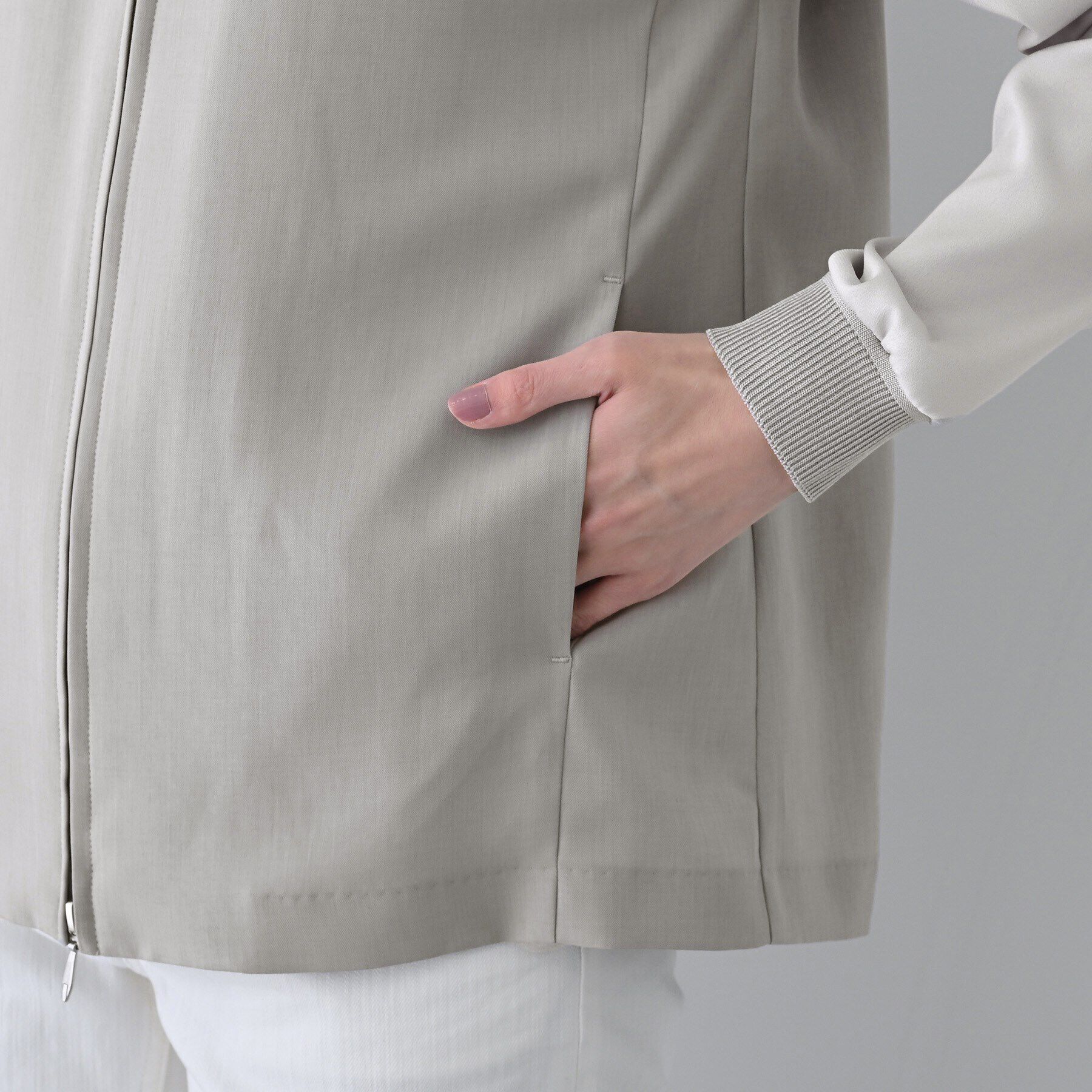 INDIVI「【洗える】スポーティーミックスジレブラウス」|ベスト・ジレ|