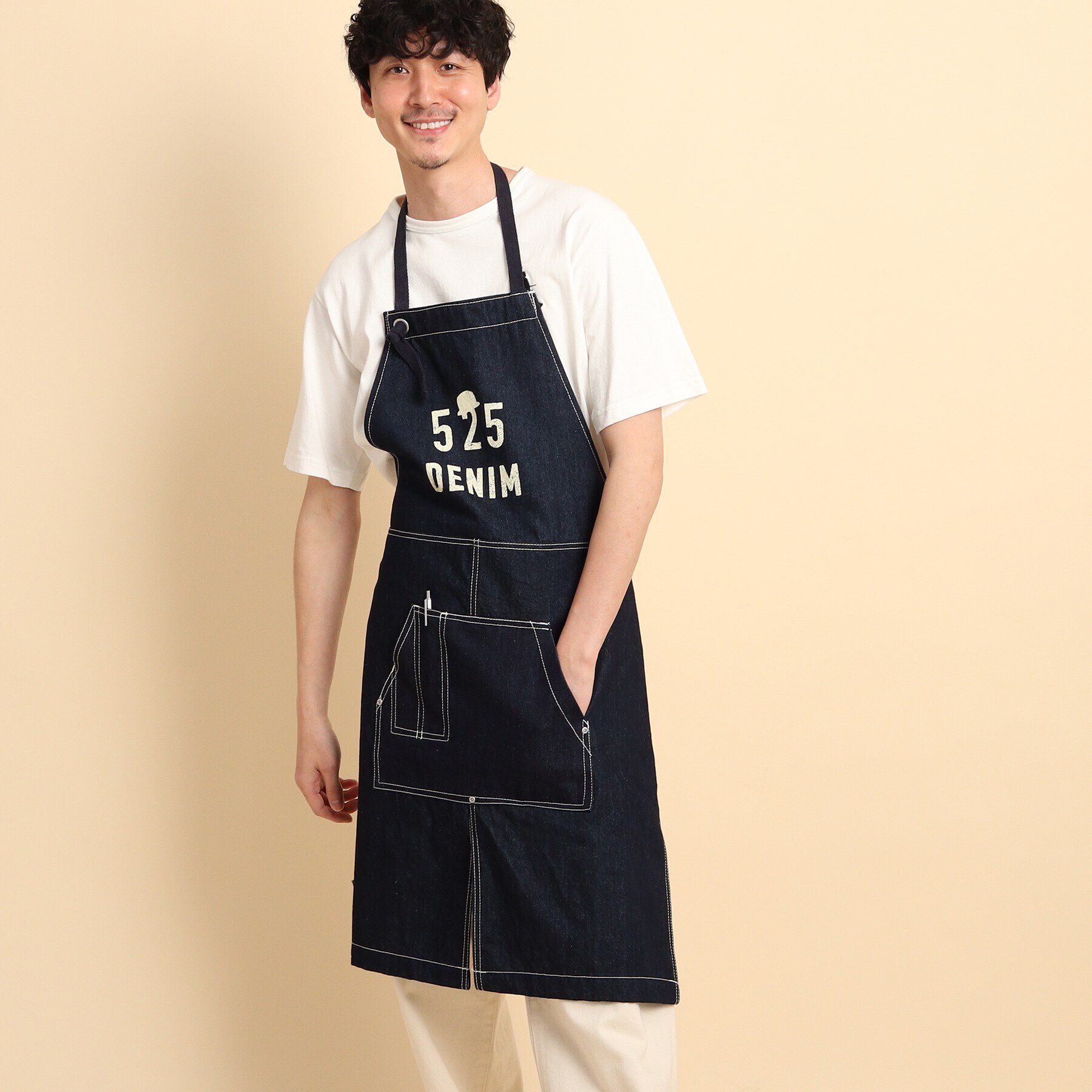 40CARATS&525「525DENIM エプロン」|食器・キッチングッズ|ダークネイビー(09