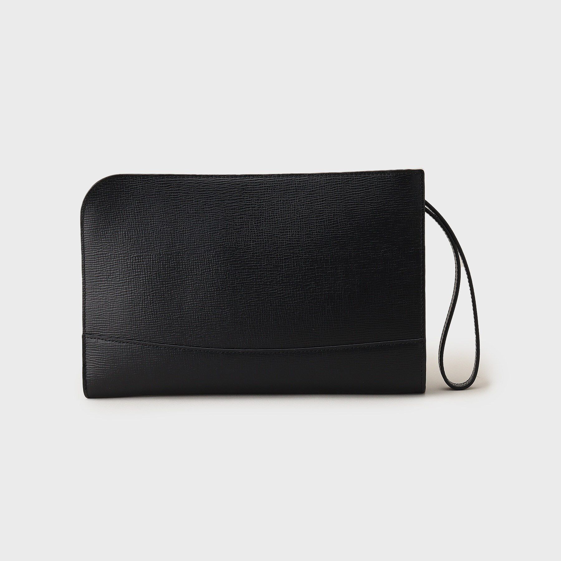 TAKEO KIKUCHI「【冠婚葬祭】ブラックレザー クラッチバッグ」|クラッチバッグ|