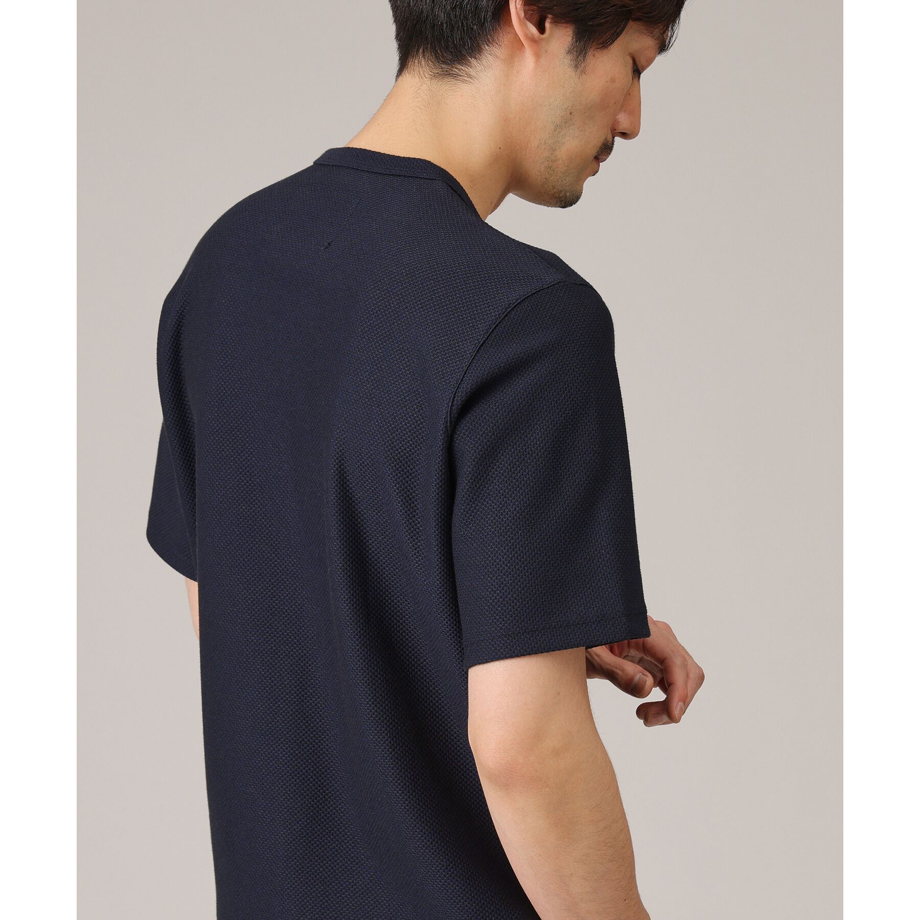 TAKEO KIKUCHI「【尾州織/Made in JAPAN】メランジ Tシャツ」|Tシャツ・カットソー|