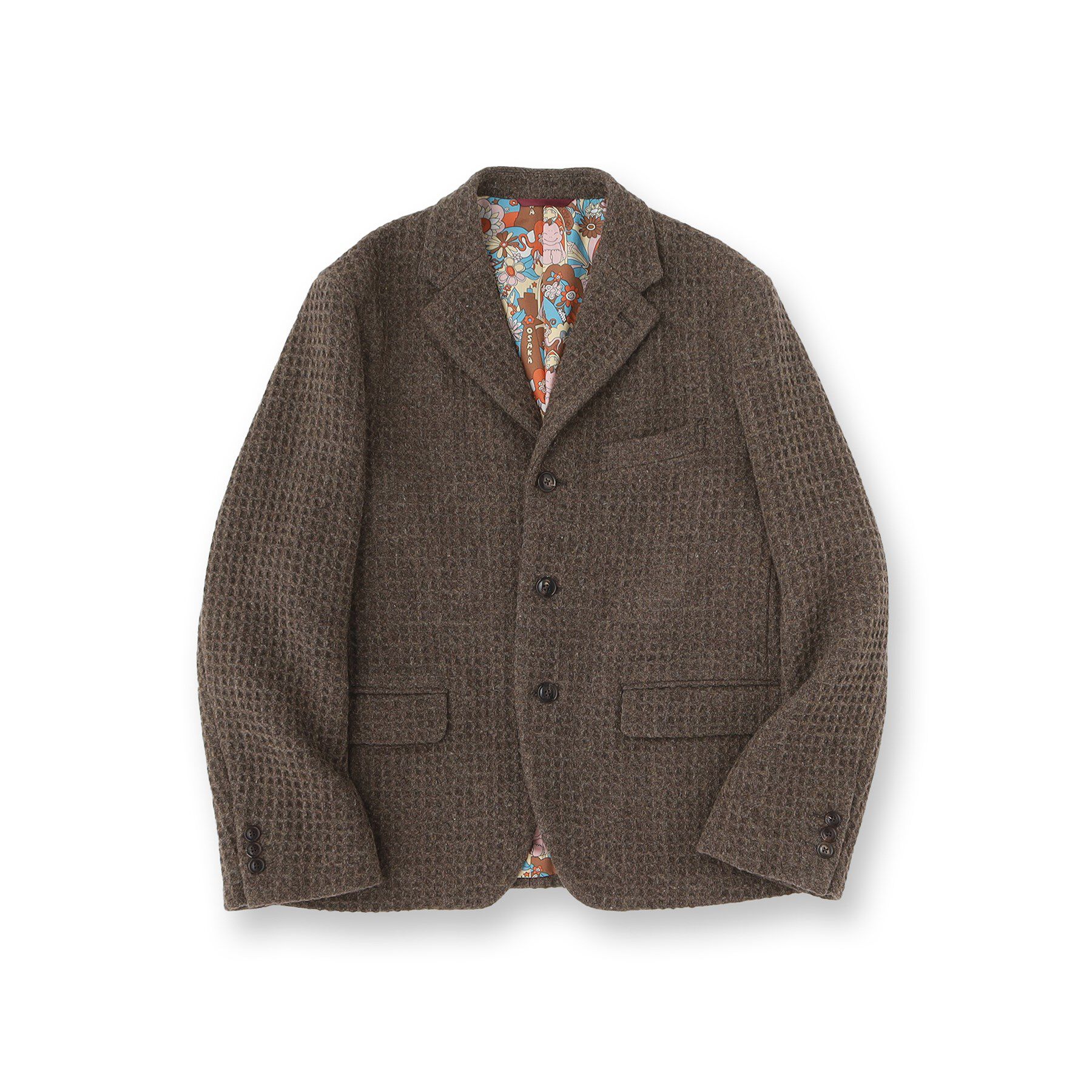 40CARATS&525「【Sサイズ～】ウール混ワッフルジャケット」|テーラードジャケット|