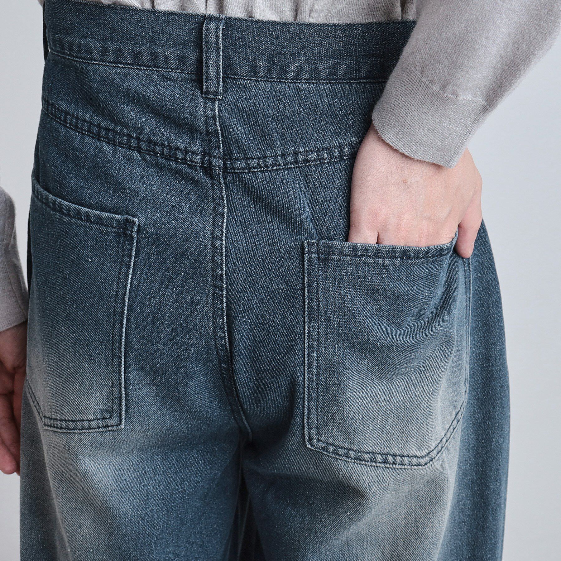 tk.TAKEO KIKUCHI「スーパーワイドバギーデニムパンツ」|デニム|