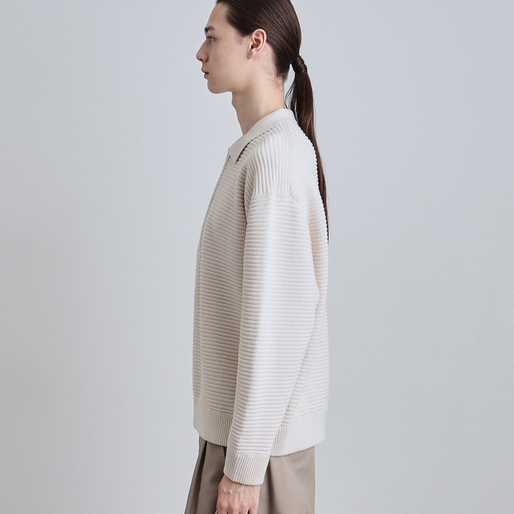 tk.TAKEO KIKUCHI「ハーフジップニットポロシャツ」|ニット・セーター|