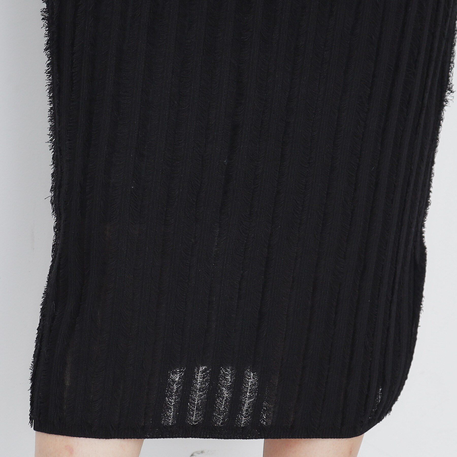 index「カットフリンジニットタイトスカート/セットアップ対応【洗濯機洗い可】」|スカート|