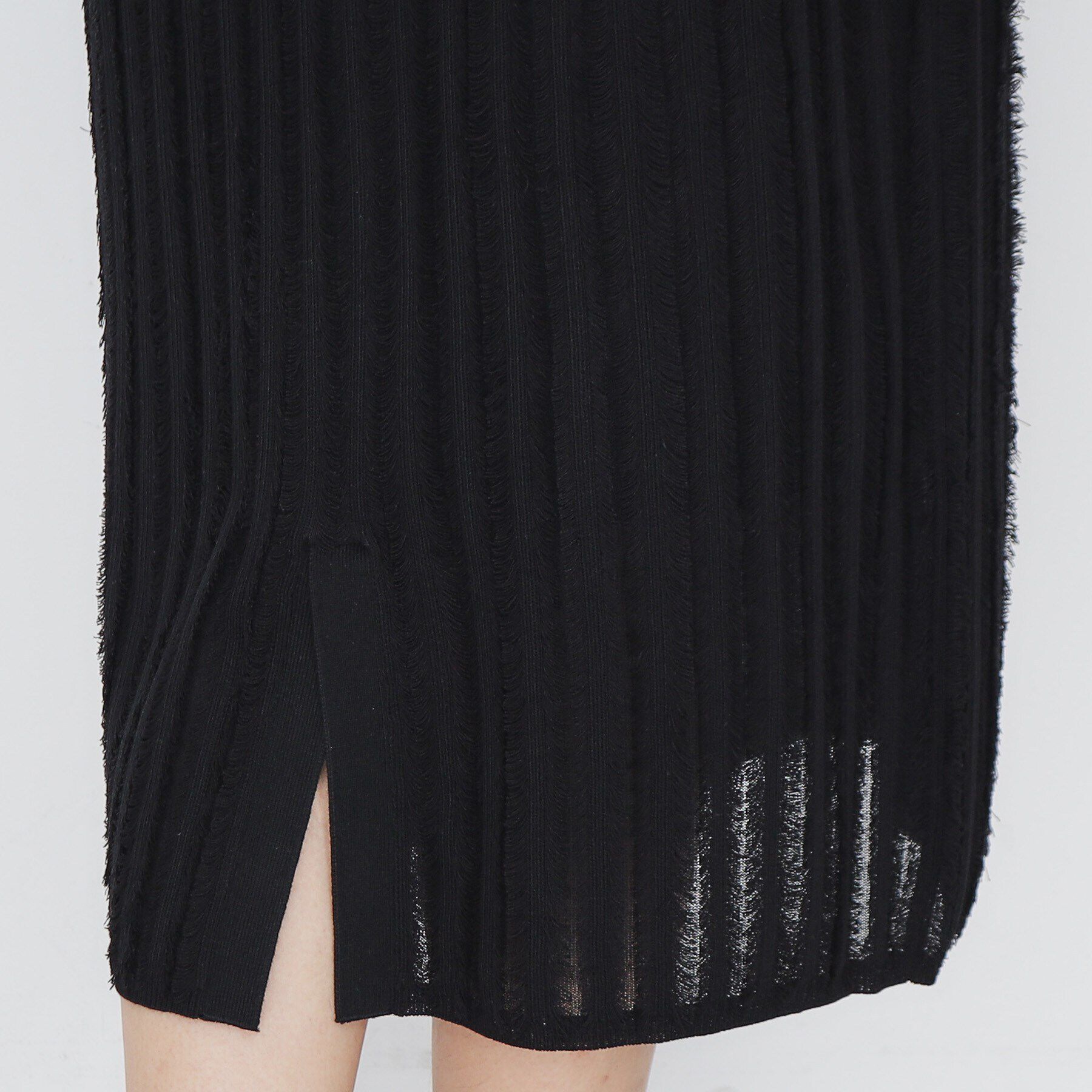 index「カットフリンジニットタイトスカート/セットアップ対応【洗濯機洗い可】」|スカート|