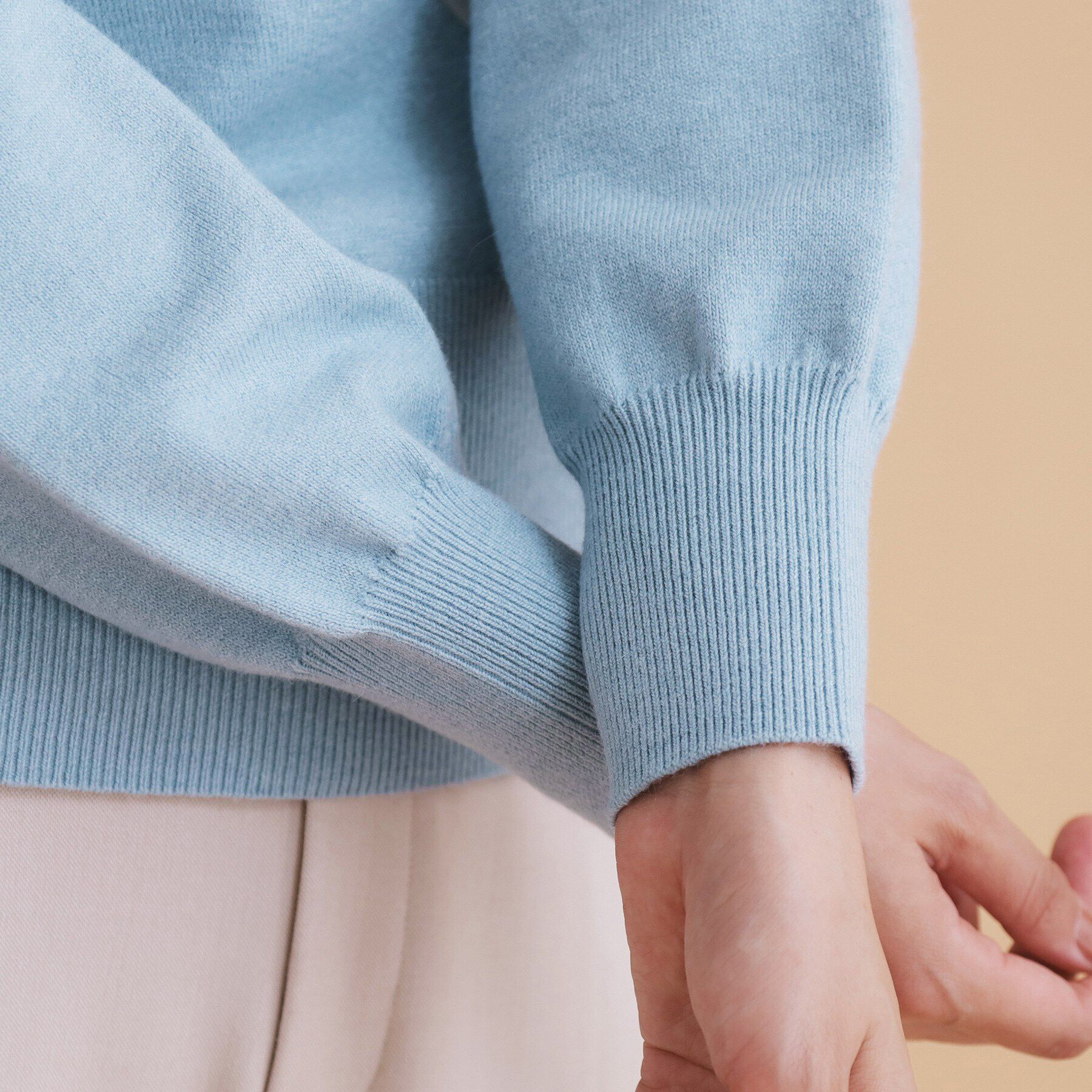 index「アシメリボンカシュクールニット【洗濯機洗い可】」|ニット・セーター|