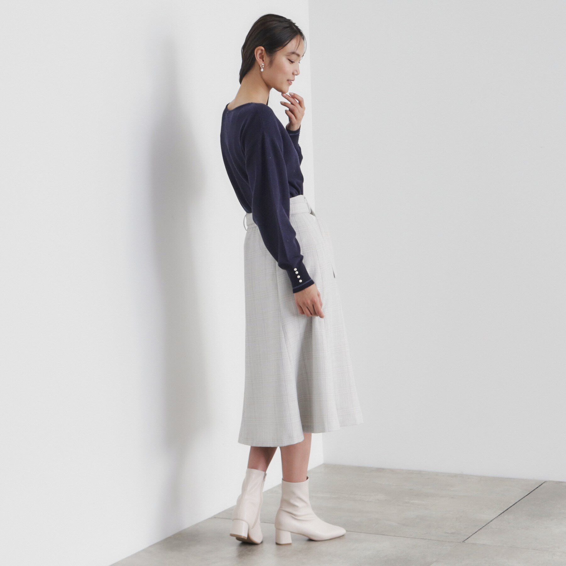 index「《6color/XS-LLsize》ボートネックドルマンニット【洗濯機洗い可】」|ニット・セーター|