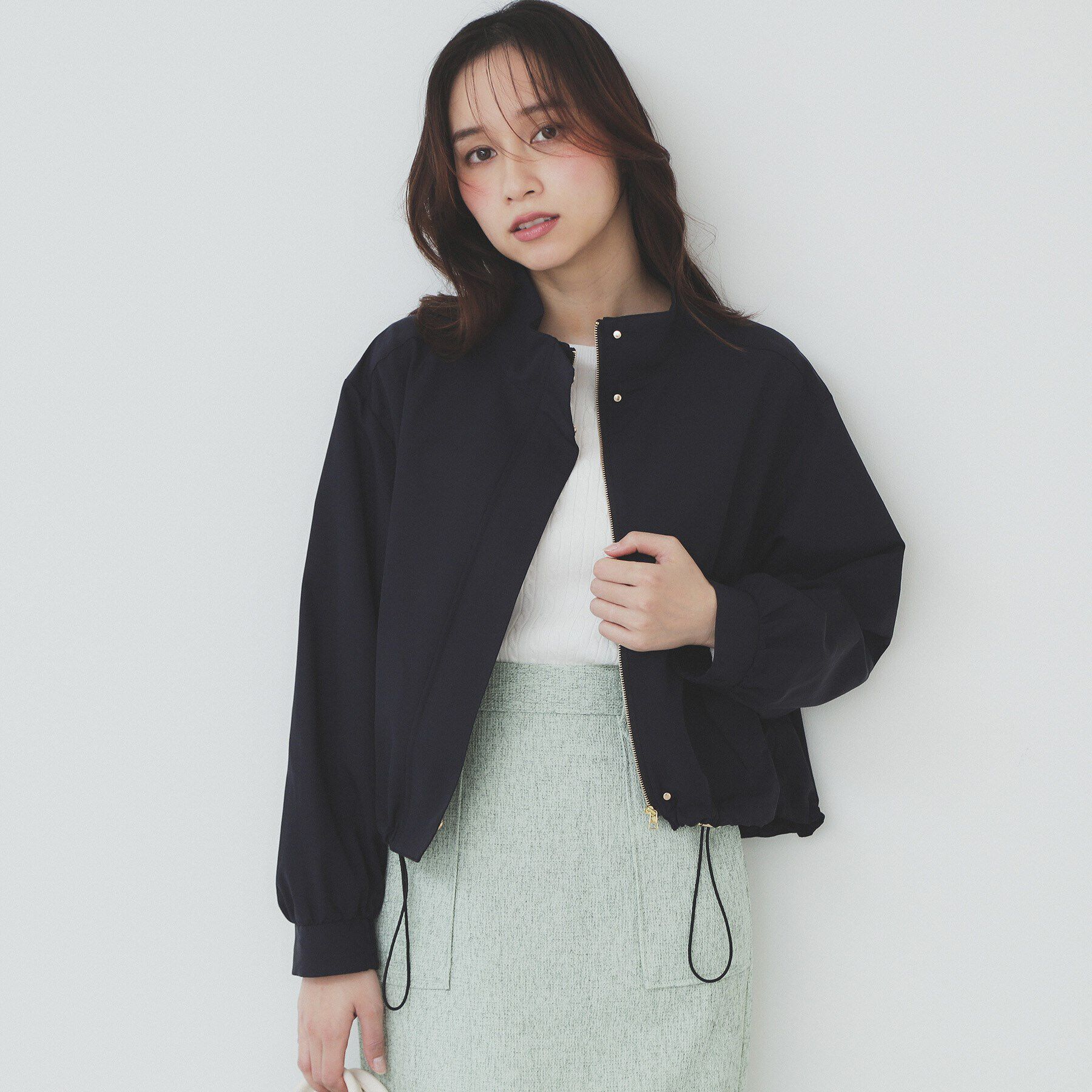 index「撥水スタンドカラーショートブルゾン【洗濯機洗い可】」|ブルゾン・スタジャン|