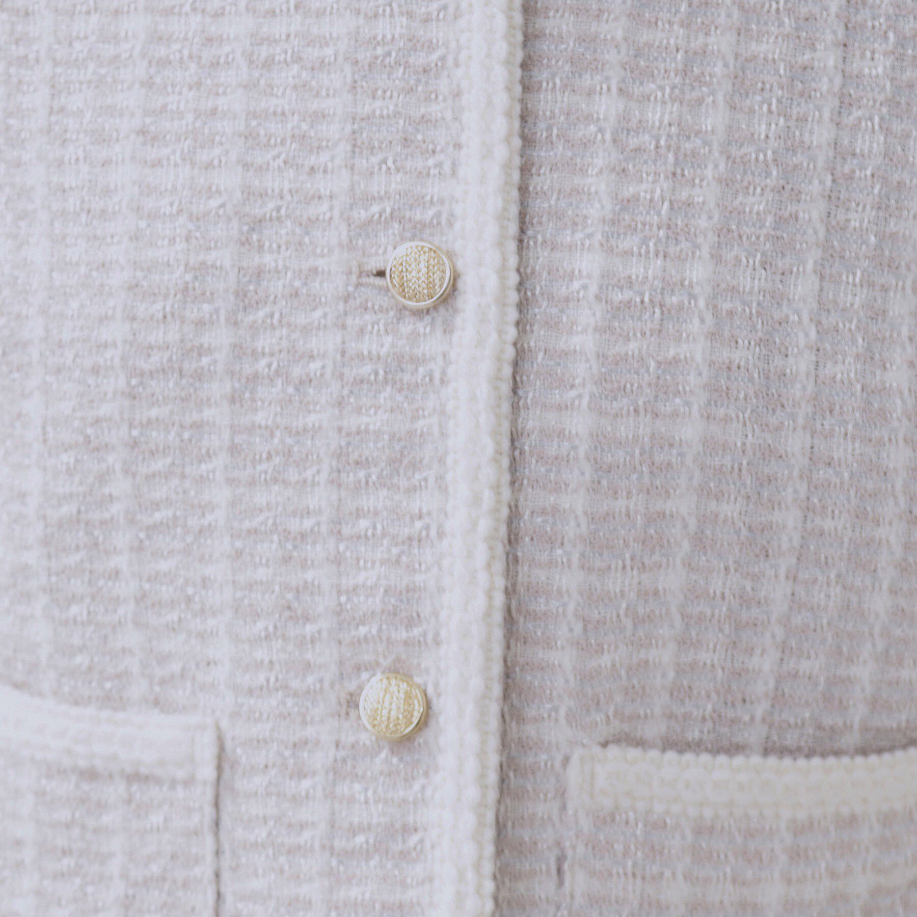 index「ファンシーツイードノーカラージャケット【洗える】」|ノーカラージャケット|