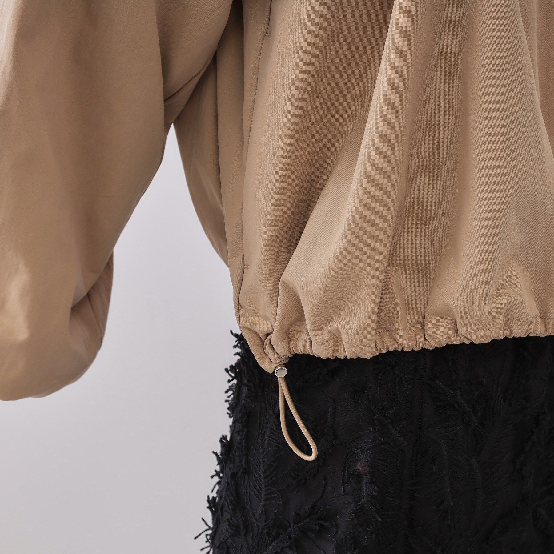 OPAQUE.CLIP「バルーンスリーブZIPブルゾン【洗濯洗い可】」|ブルゾン・スタジャン|