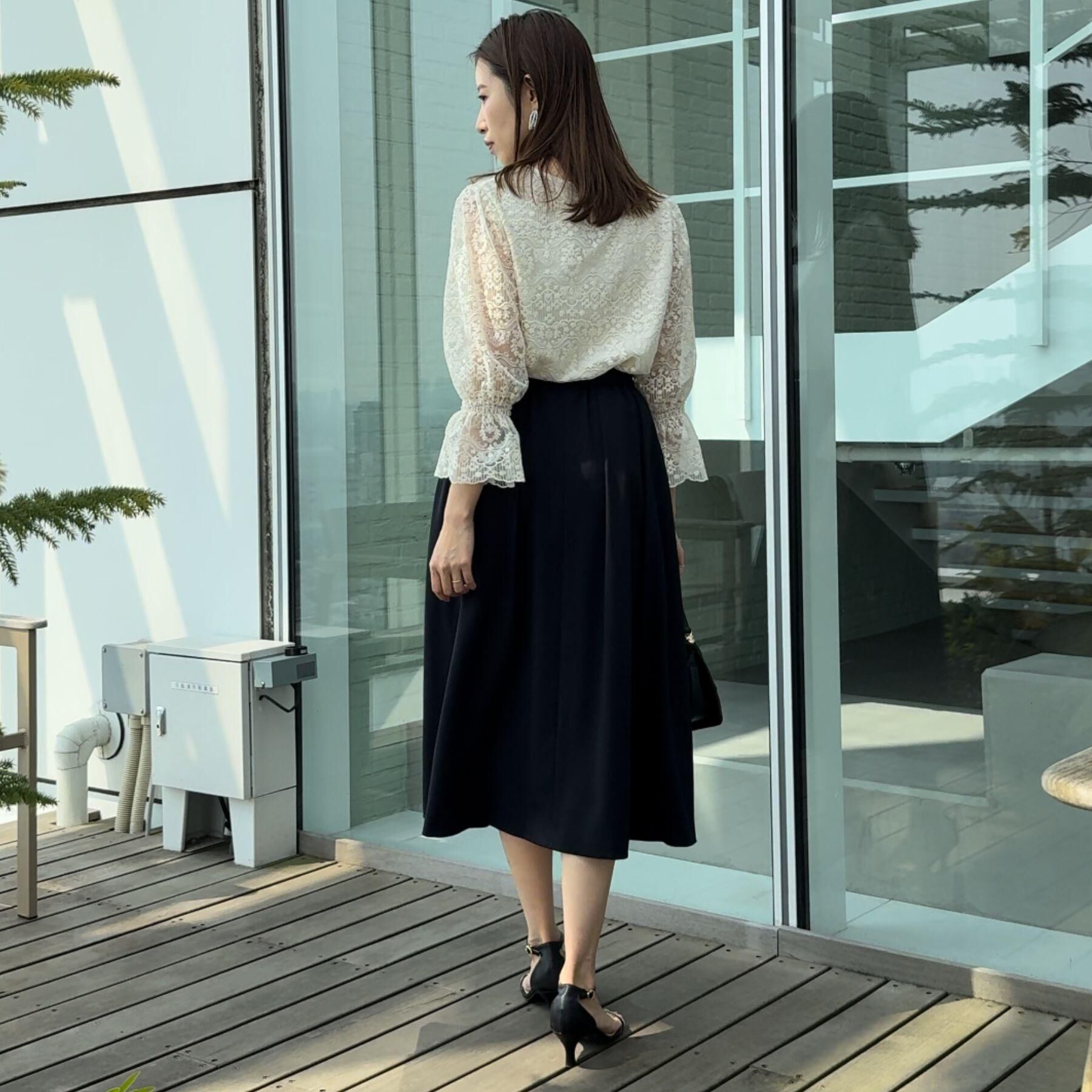 Couture broach「【一枚で着映える・華やか・通勤】エンブロチュール キャンディーズブラウス」|シャツ・ブラウス|