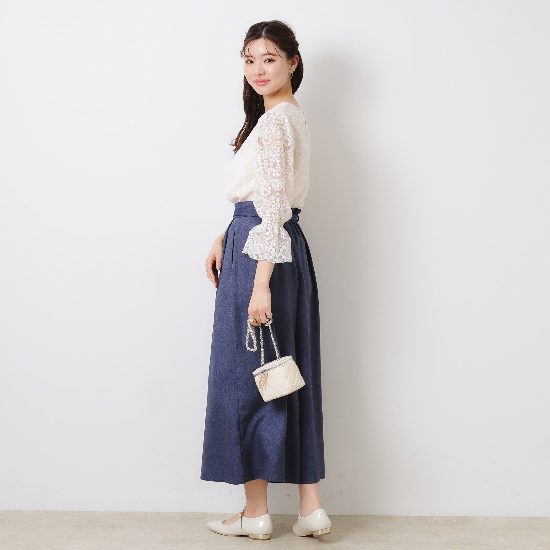 Couture broach「【一枚で着映える・華やか・通勤】エンブロチュール キャンディーズブラウス」|シャツ・ブラウス|