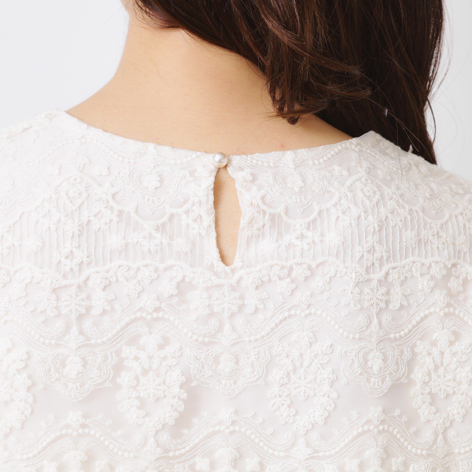 Couture broach「【一枚で着映える・華やか・通勤】エンブロチュール キャンディーズブラウス」|シャツ・ブラウス|