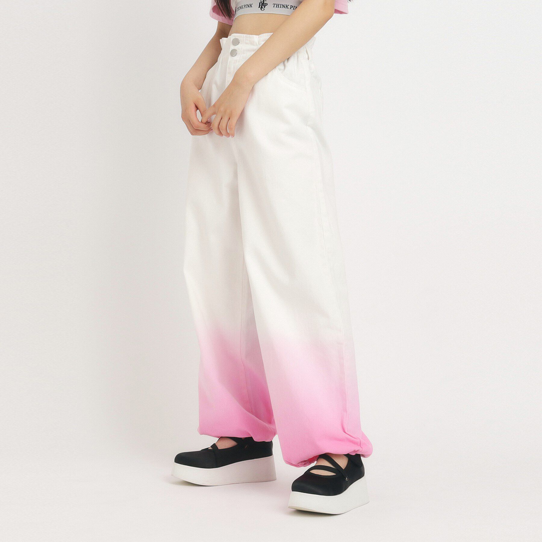 PINK-latte「【るーつくコラボ】グラデーションパンツ」|その他|