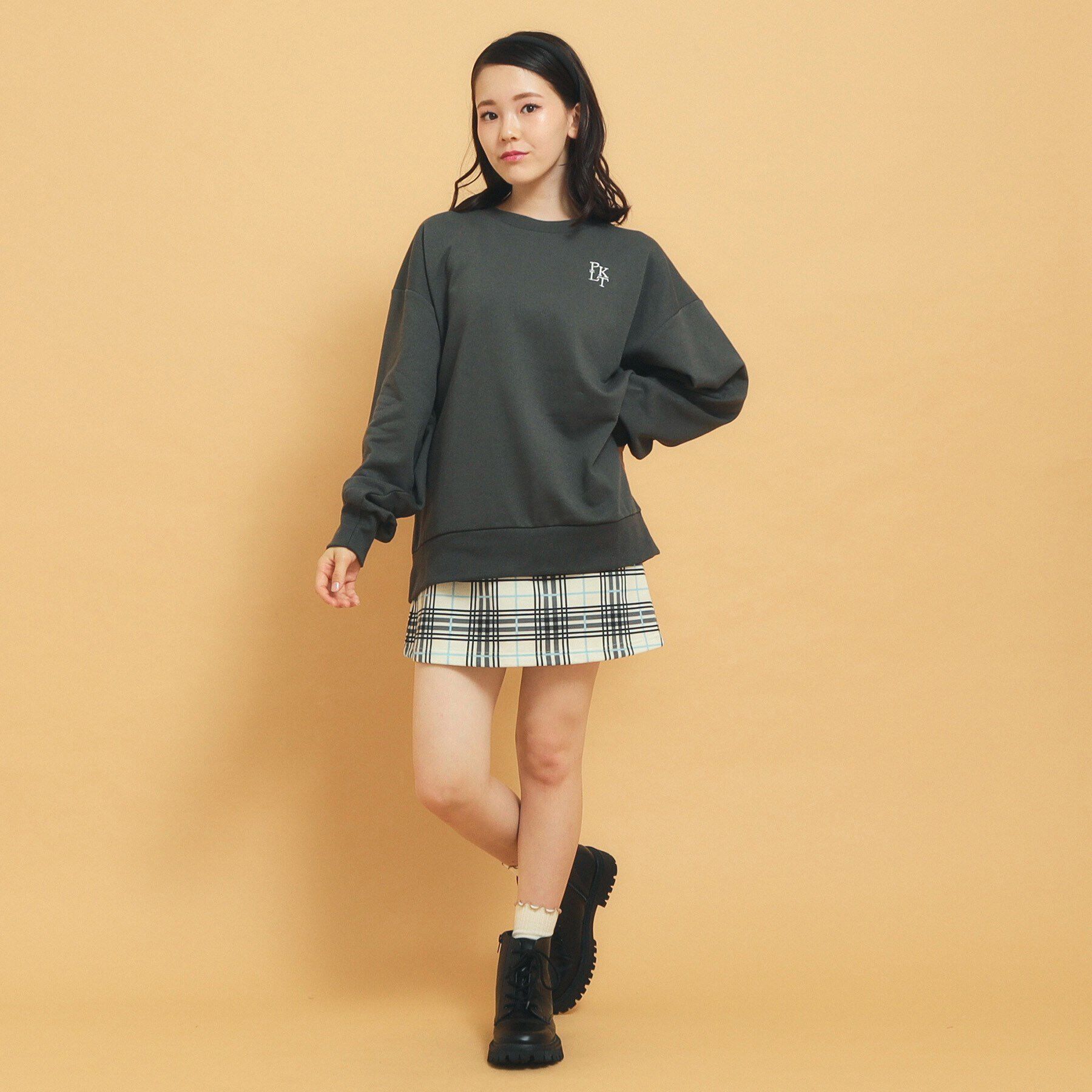 PINK-latte「秋冬マストアイテム クマ裏毛スウェット」|Tシャツ・カットソー|