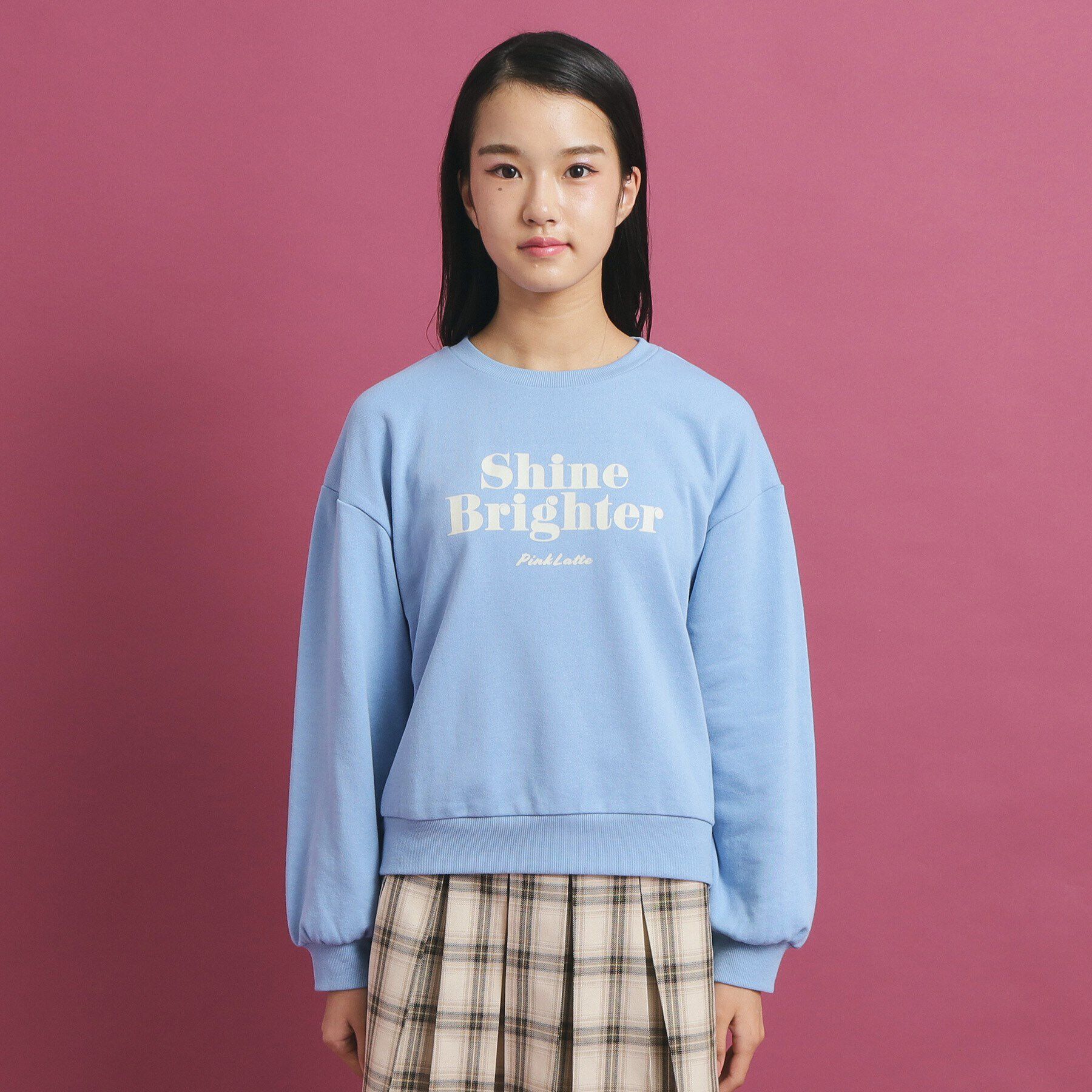 PINK-latte「リンガー裏毛プルオーバー」|Tシャツ・カットソー|