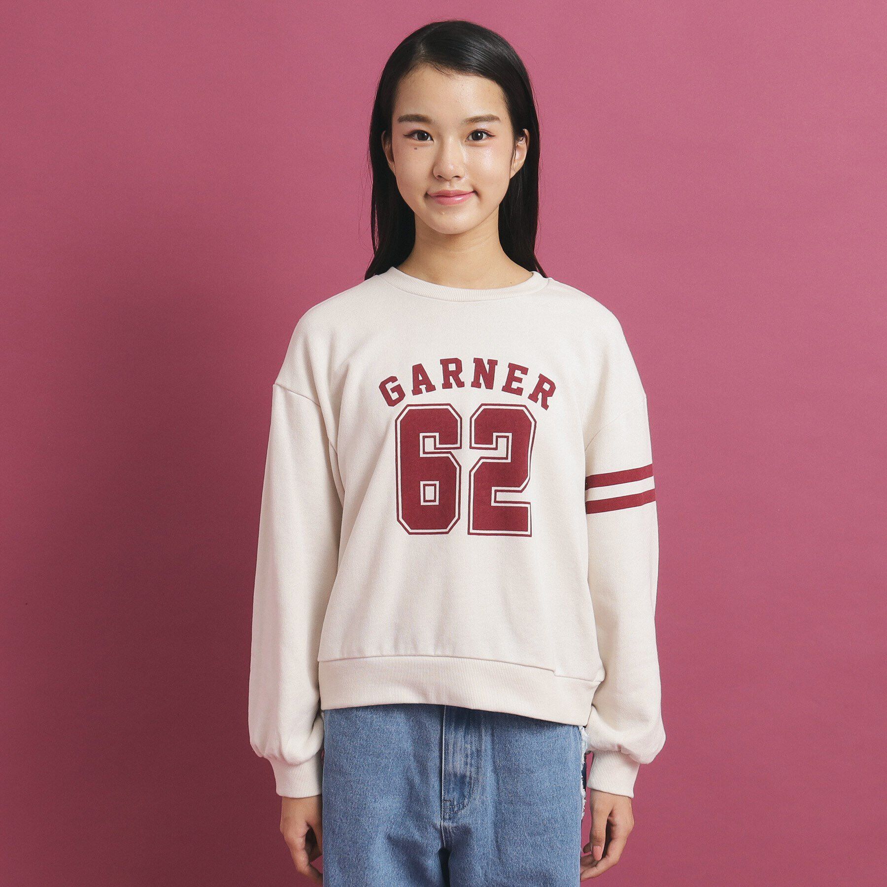 PINK-latte「ナンバリングデザインプルオーバー」|Tシャツ・カットソー|