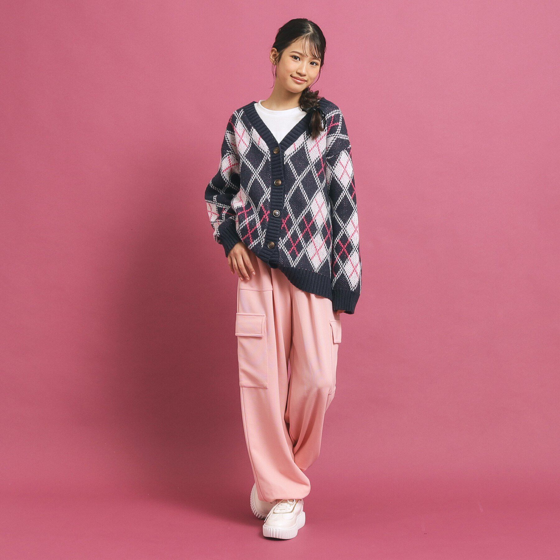 PINK-latte「モヘヤタッチニットカーディガン」|カーディガン|