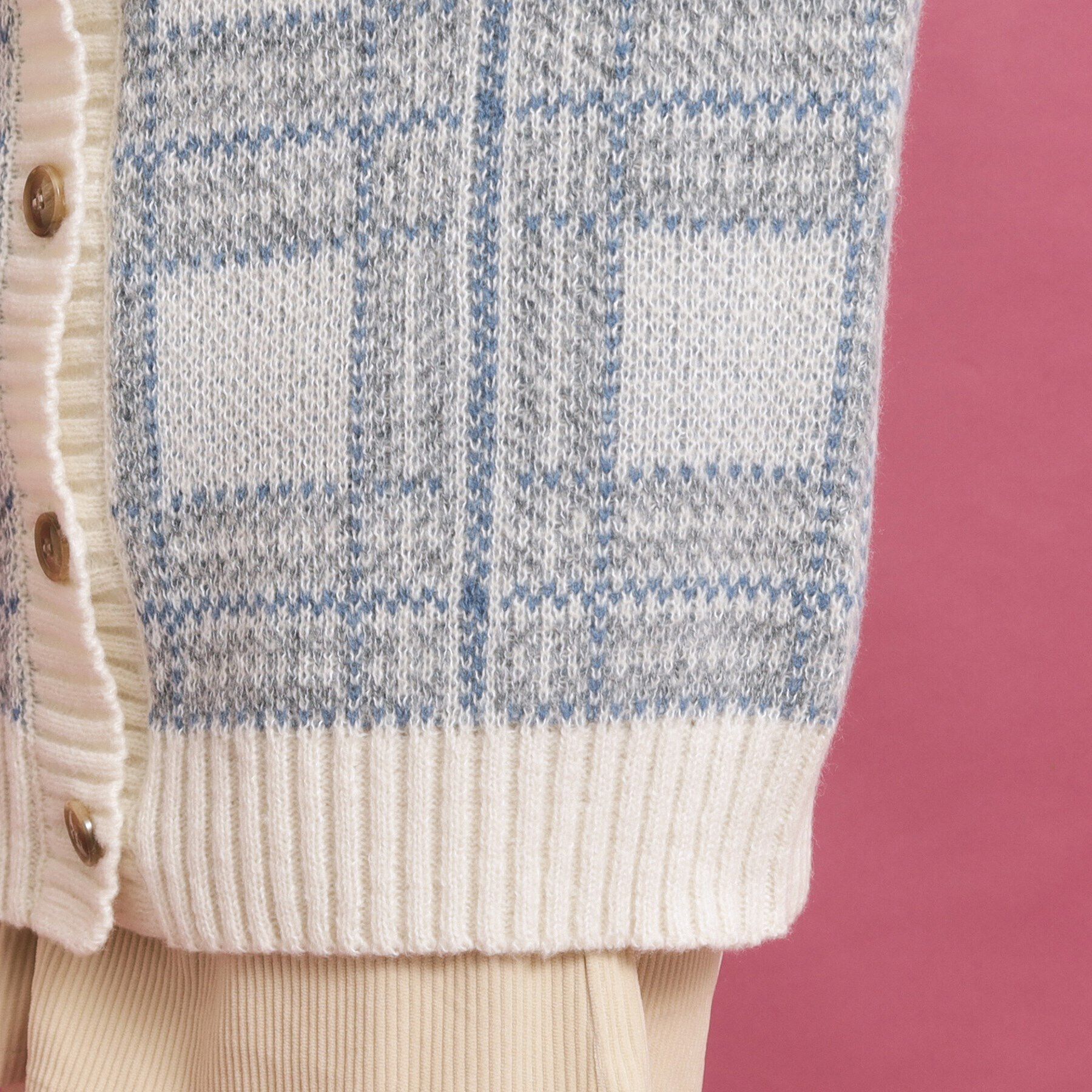 PINK-latte「モヘヤタッチニットカーディガン」|カーディガン|