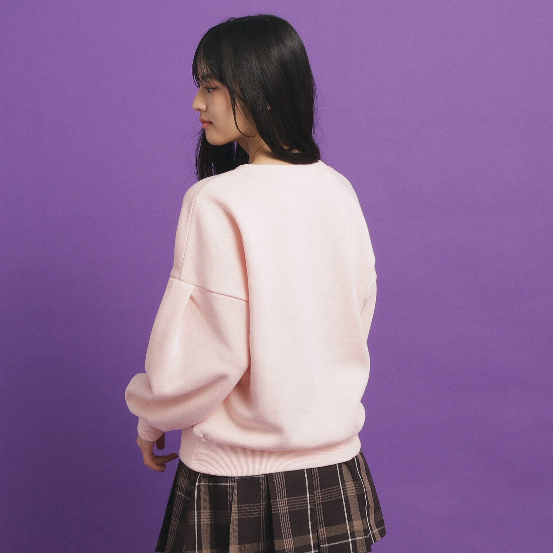 PINK-latte「リボン立体刺繍裏起毛プルオーバー」|その他|