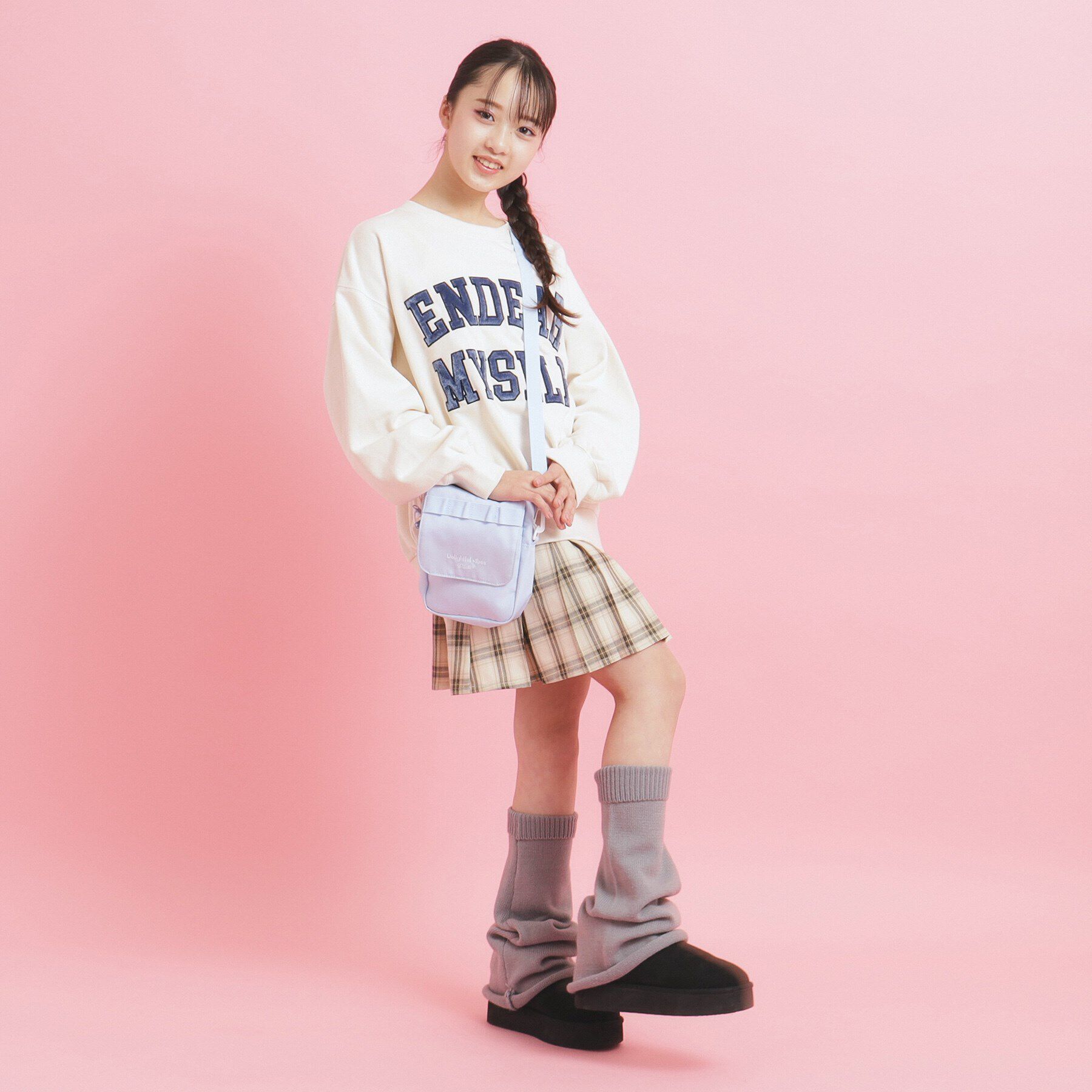 PINK-latte「2ポケ縦型ショルダー」|ショルダー・メッセンジャー|