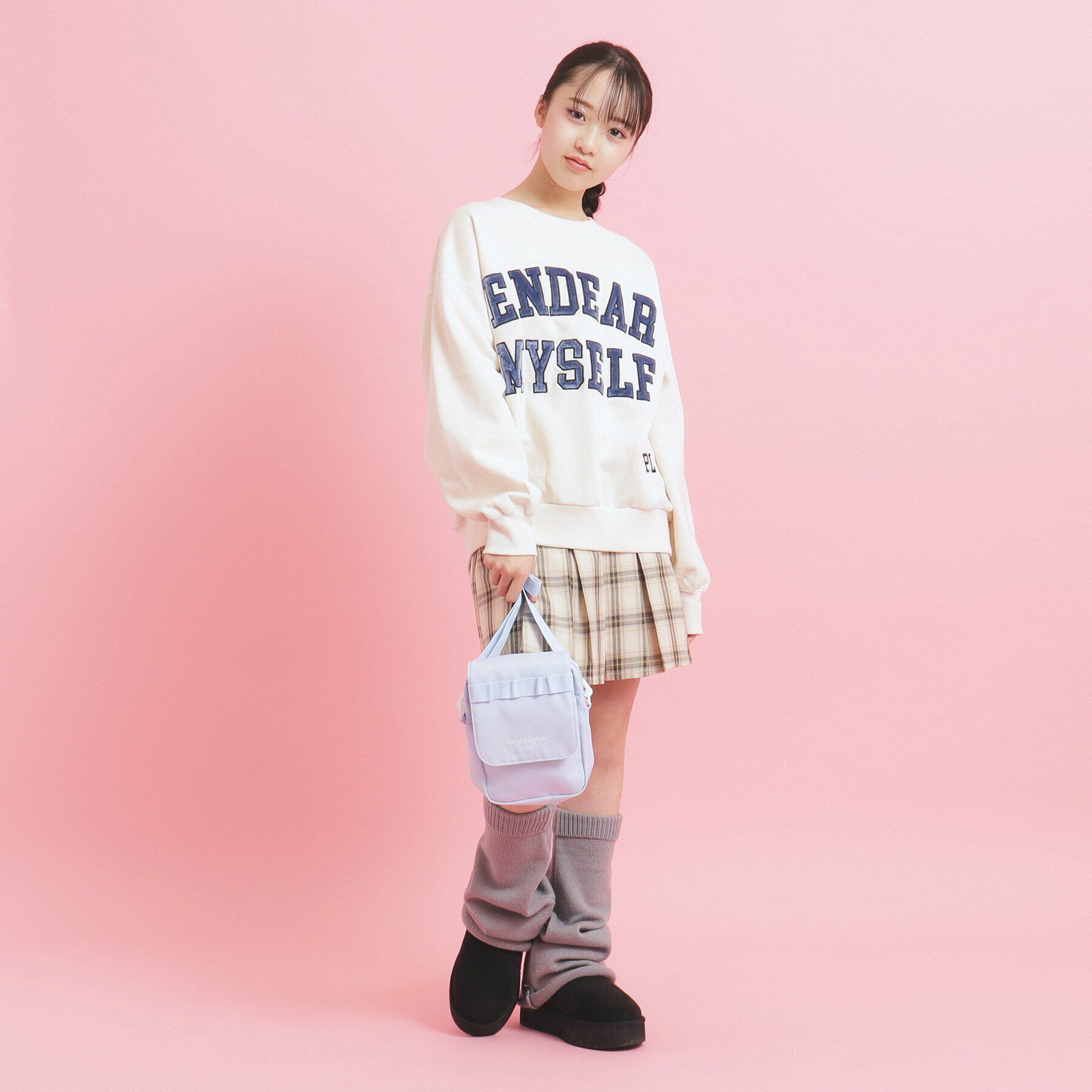 PINK-latte「2ポケ縦型ショルダー」|ショルダー・メッセンジャー|