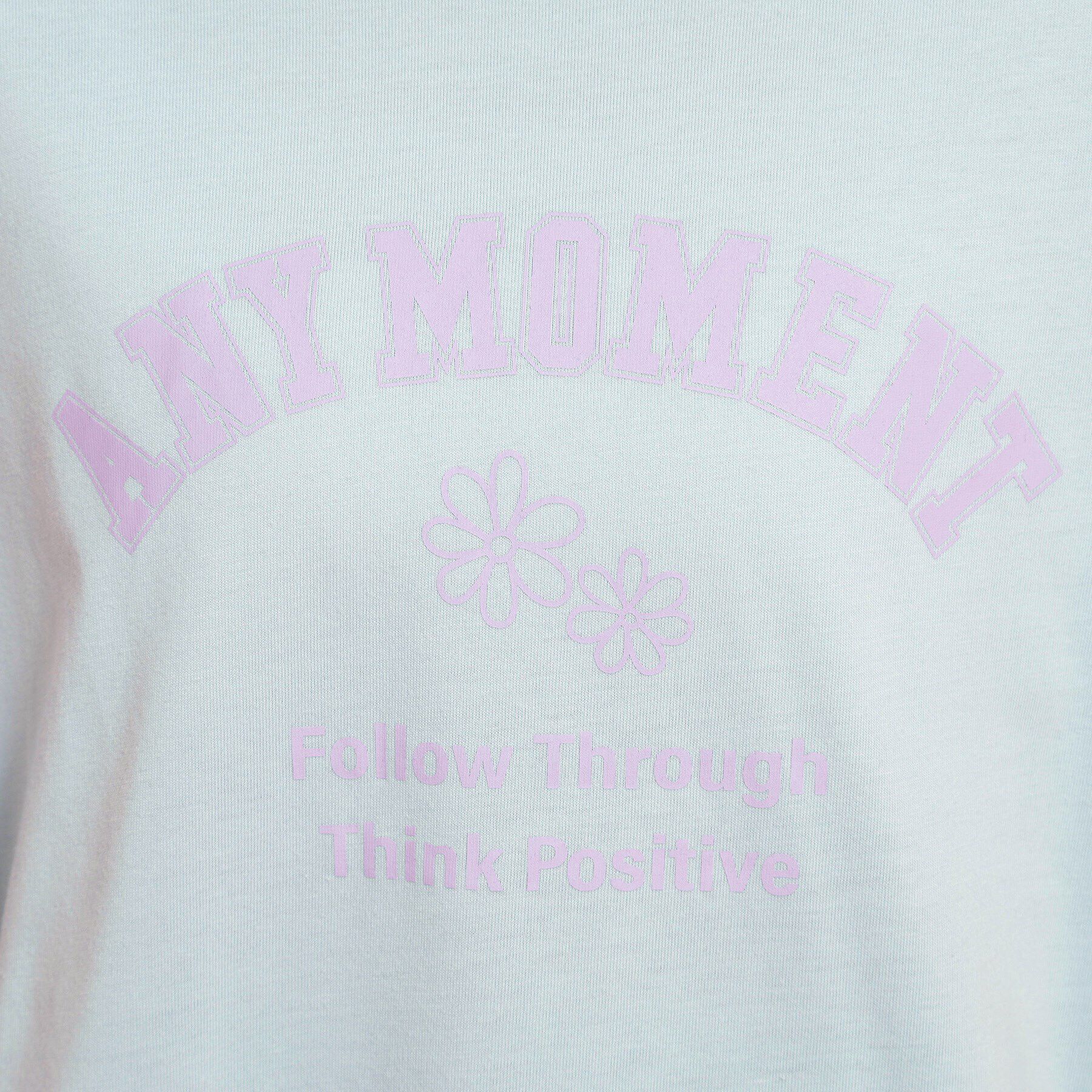 PINK-latte「カレッジフラワーロンT」|Tシャツ・カットソー|