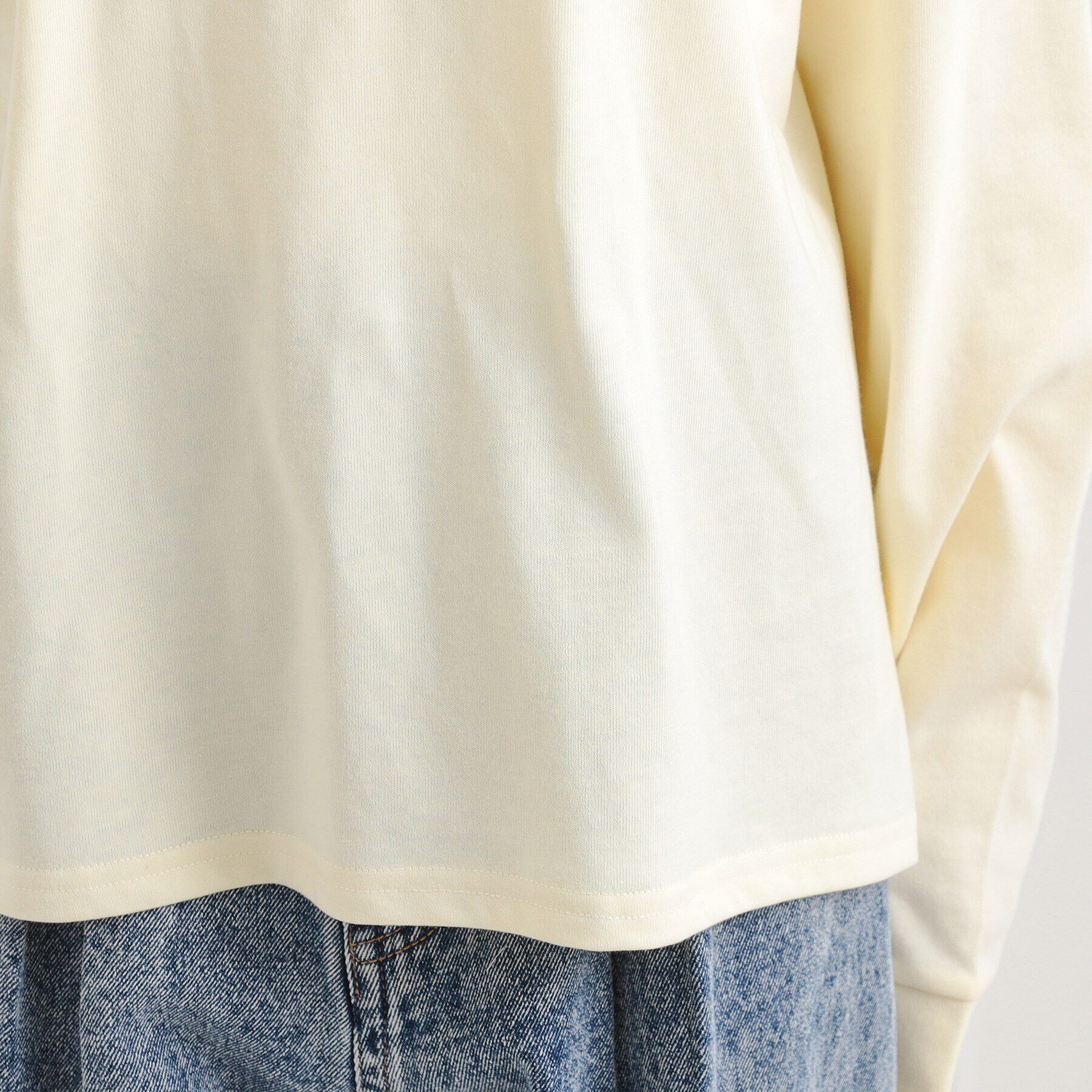 PINK-latte「ロゴ発砲プリントロンT」|Tシャツ・カットソー|