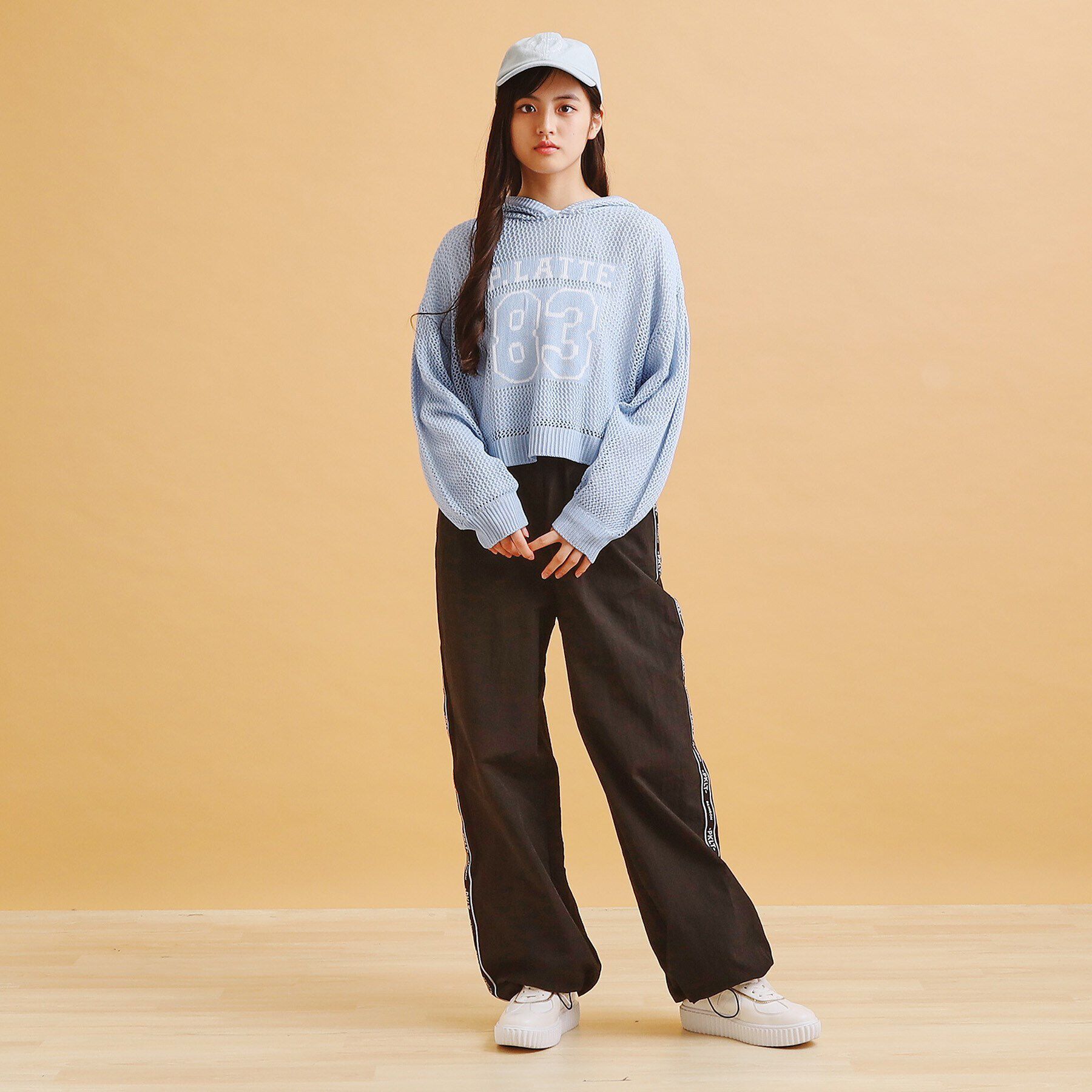 PINK-latte「ロゴラインパラシュートパンツ」|その他|