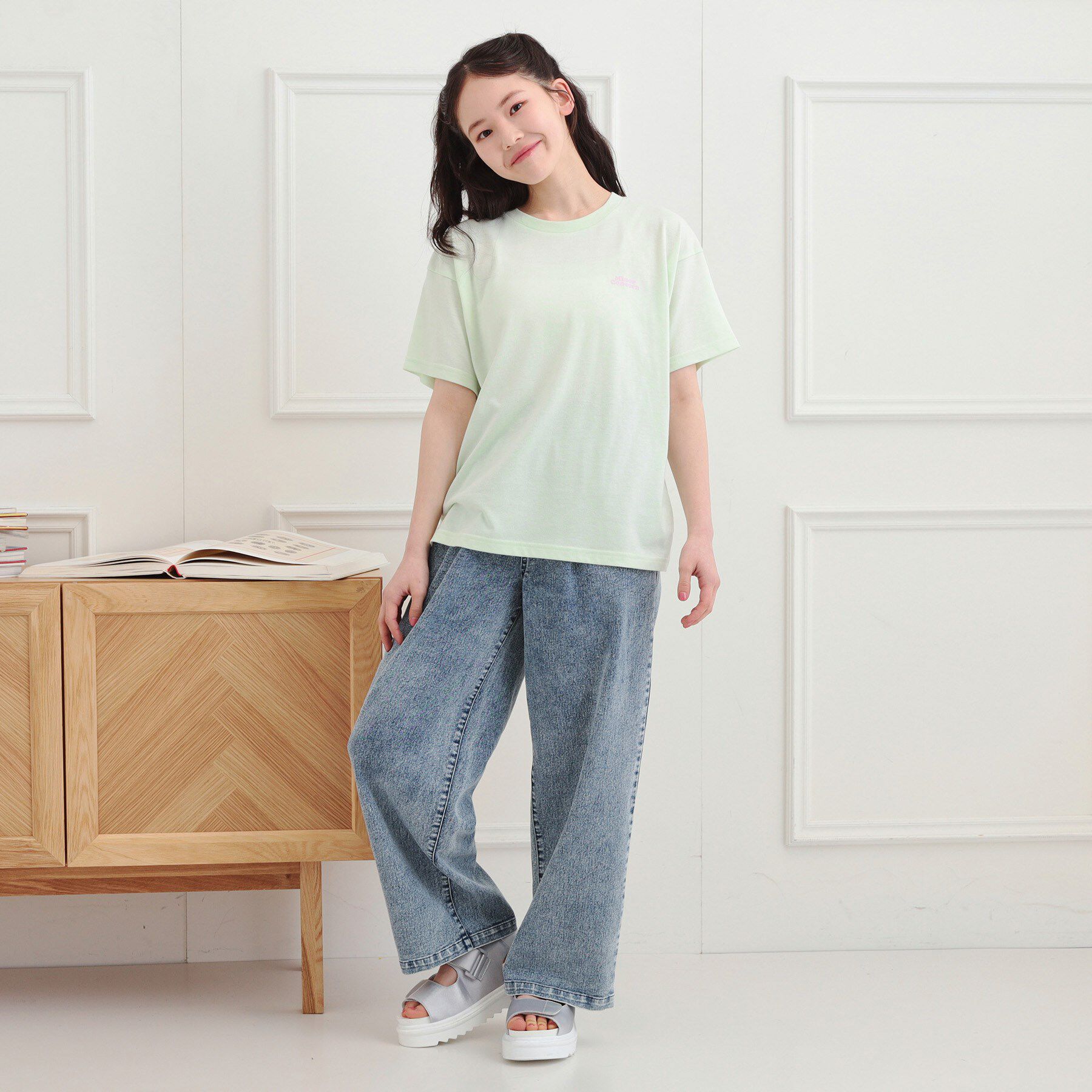 PINK-latte「バックプリントTシャツ」|Tシャツ・カットソー|