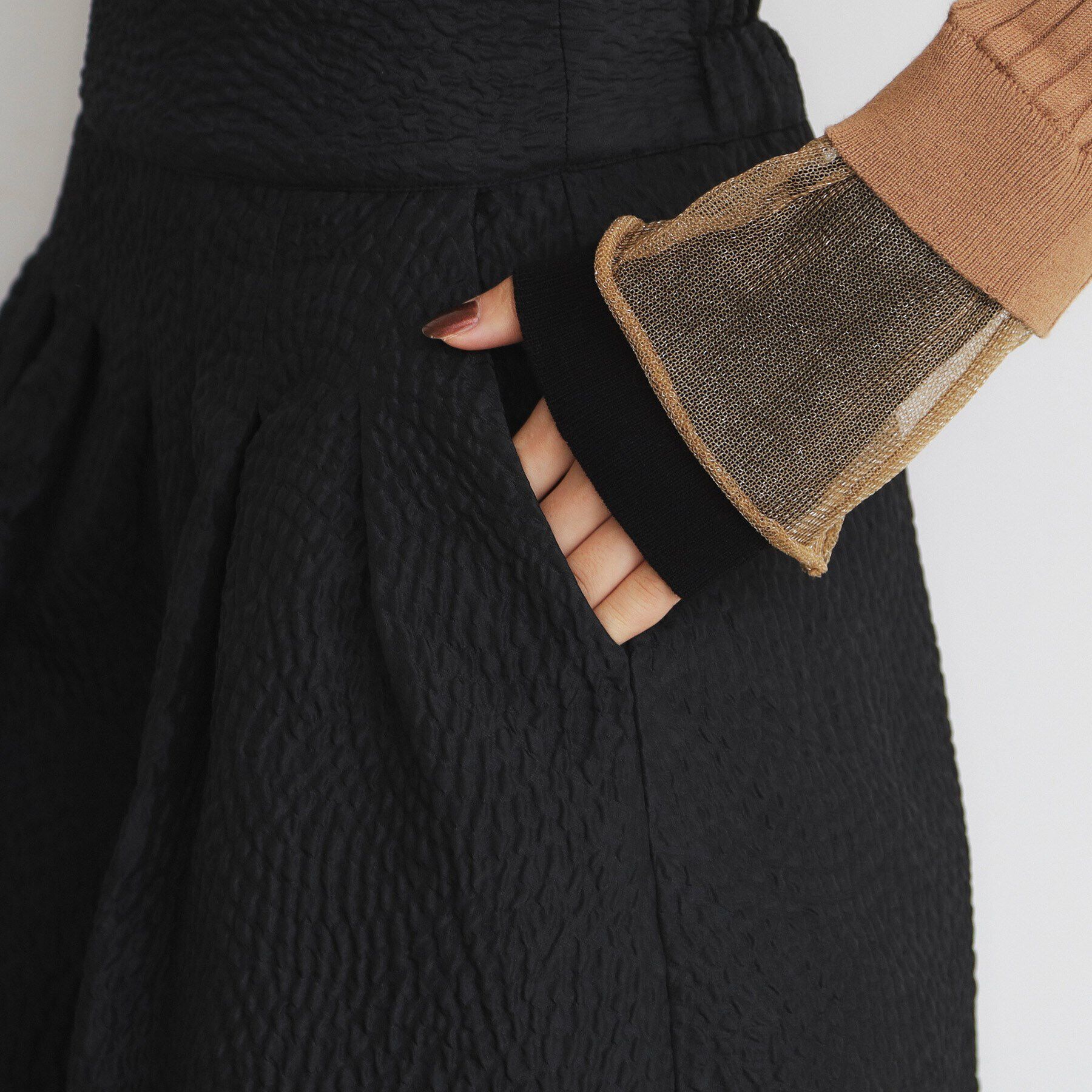 THE SHOP TK「ふくれジャカードフレアスカート」|スカート|