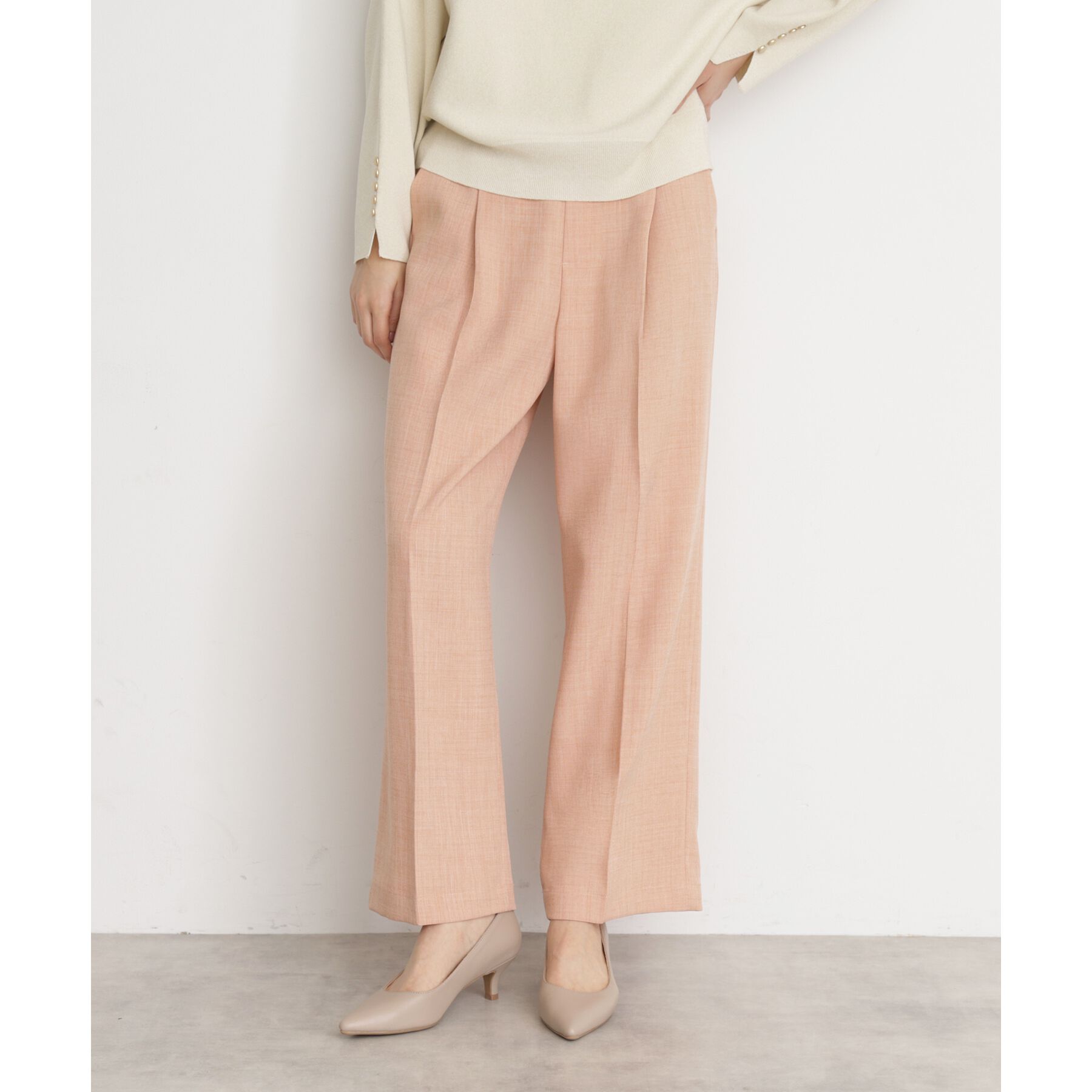 THE SHOP TK「【CAVIAN】ベーシックワイドパンツ/洗濯機OK」|その他|ピンク(071)