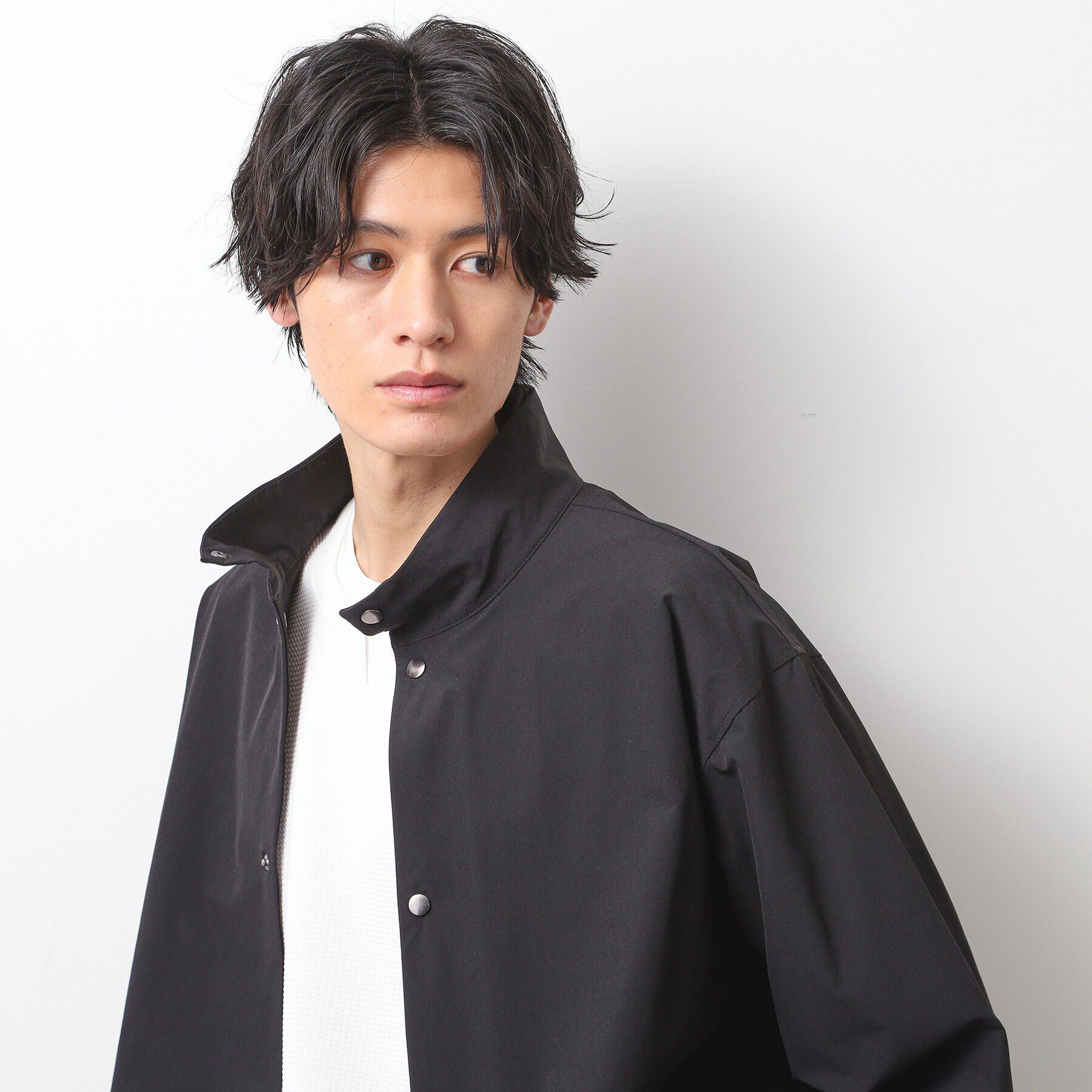 THE SHOP TK「MFMMスタンドカラーブルゾン」|ブルゾン・スタジャン|ブラック(019)