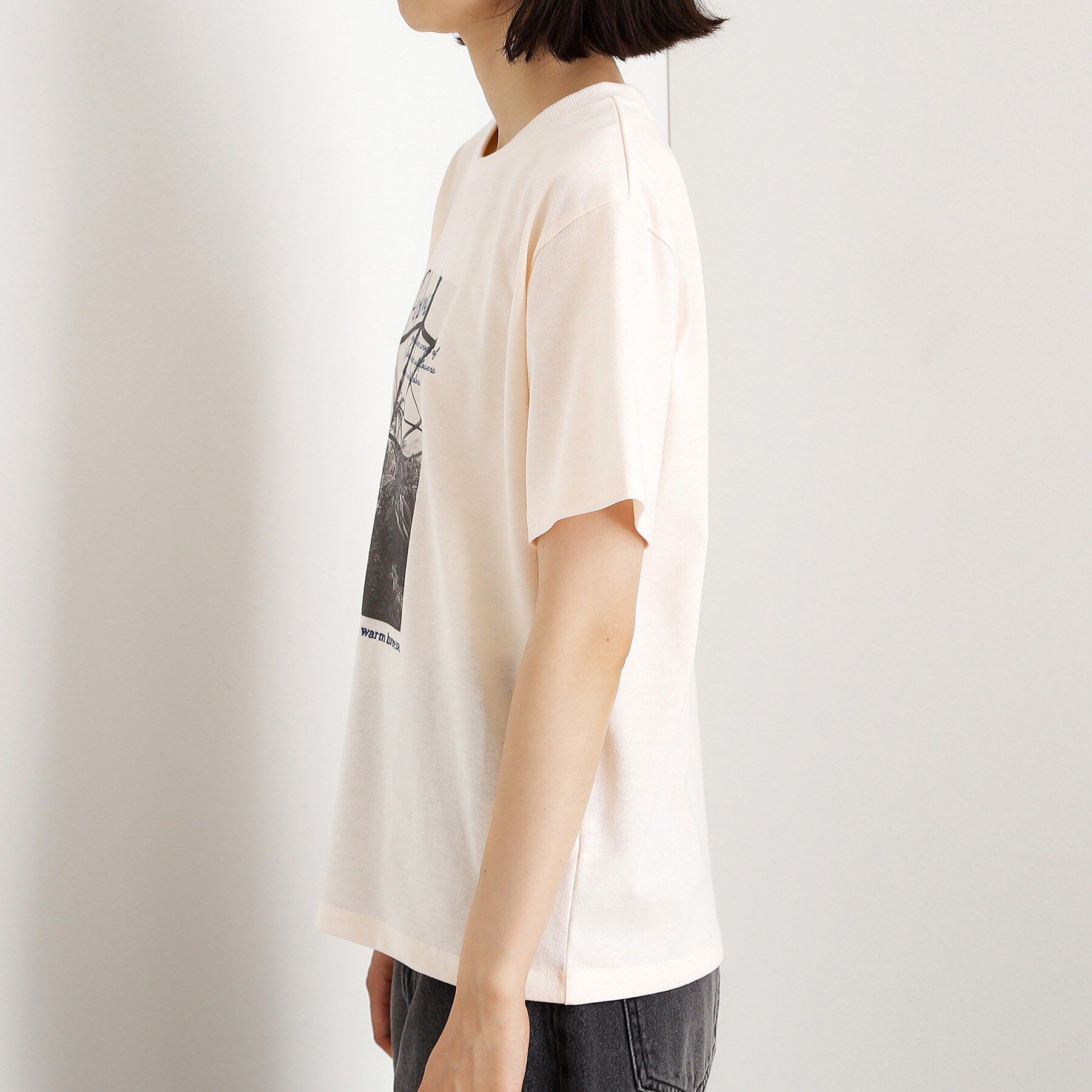 THE SHOP TK「カレッジ＆フォトプリントTシャツ【洗濯機OK】」|Tシャツ・カットソー|