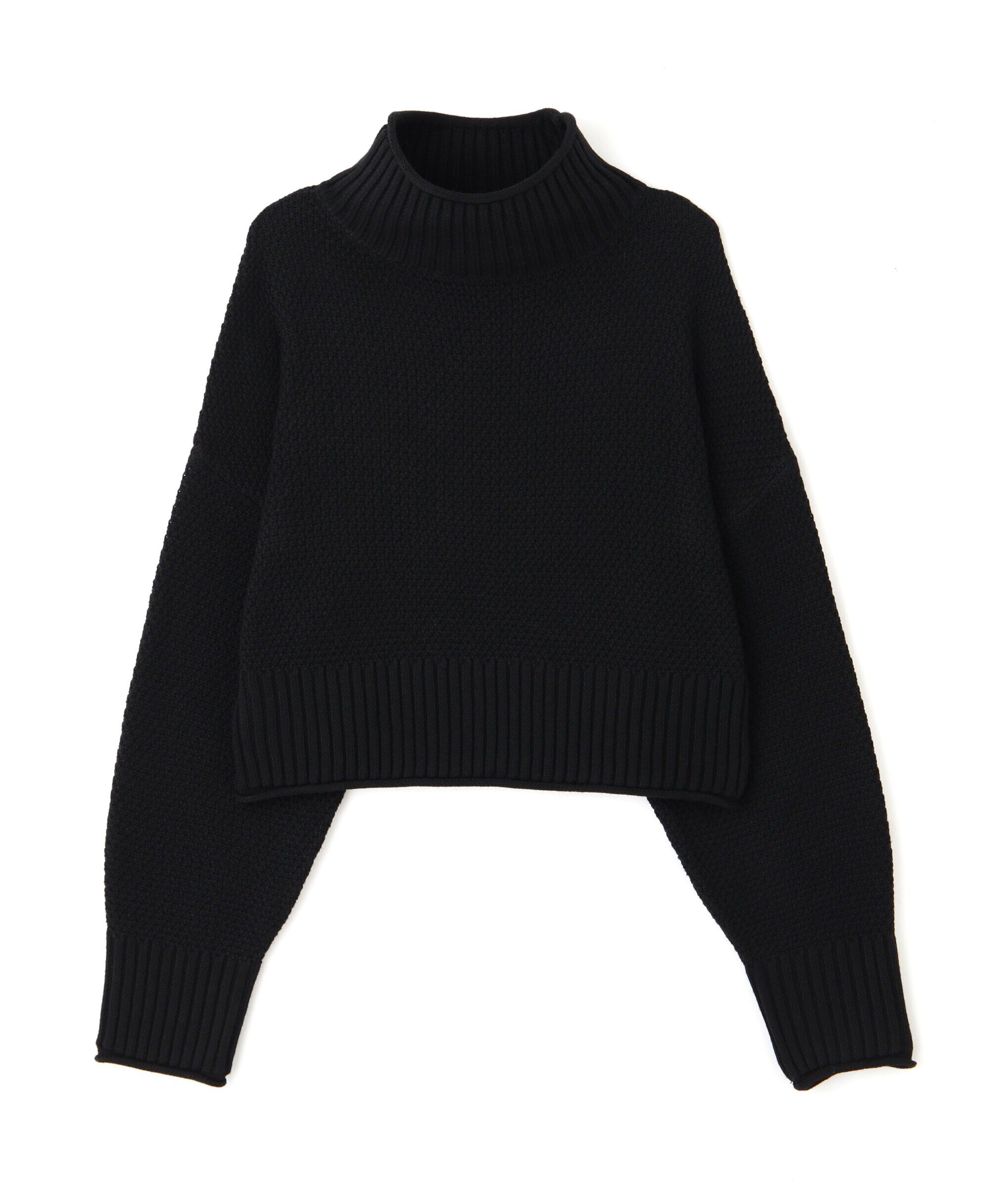  「4者混鹿の子ショート丈タートルネックニット」|ニット・セーター|