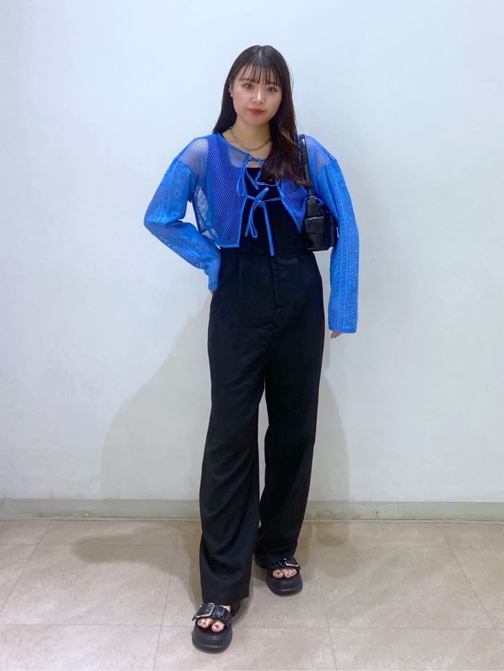  「前後2wayダブルリボンメッシュカーディガン」|シャツ・ブラウス|