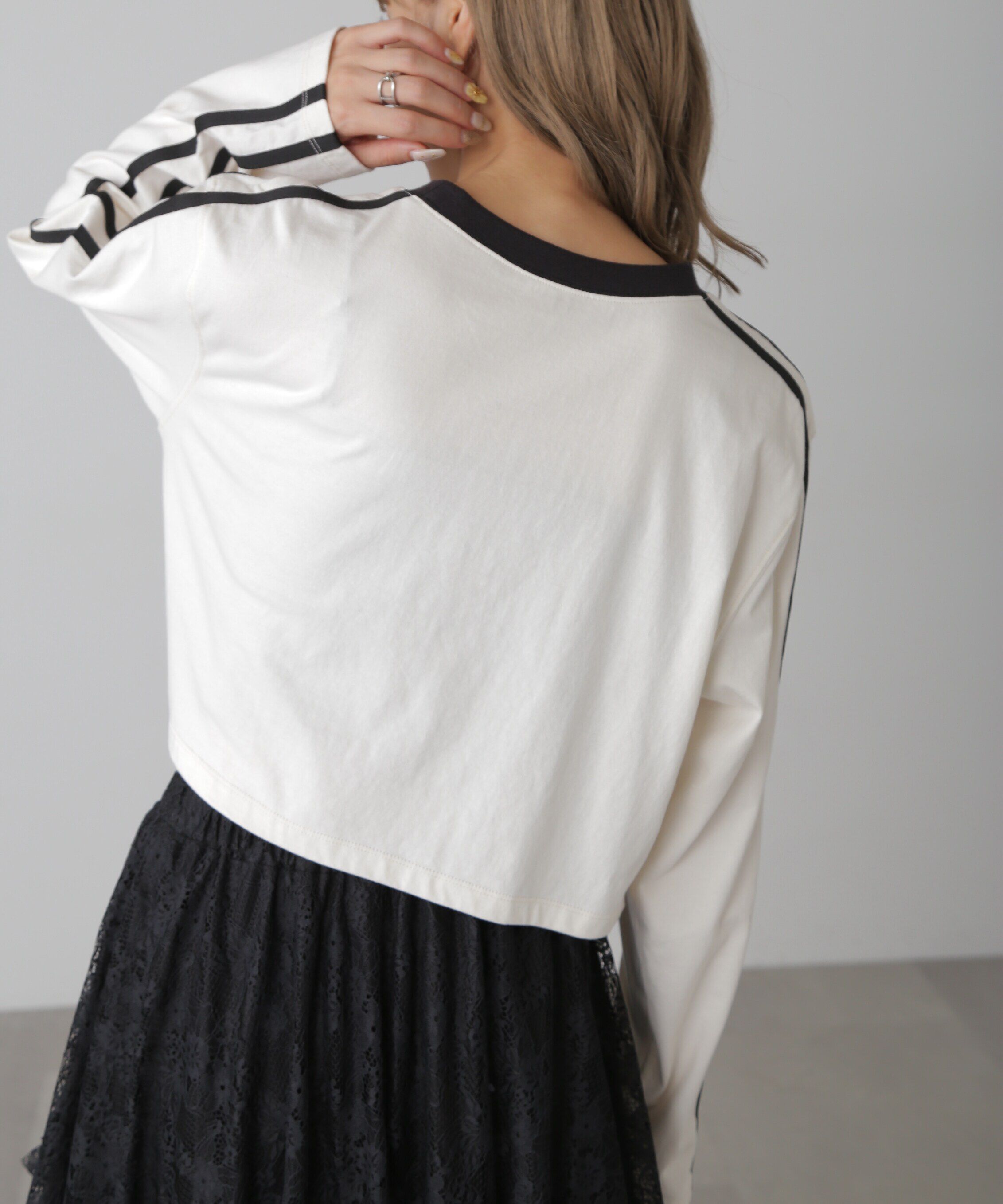  「サイドラインロングTシャツ」|Tシャツ・カットソー|