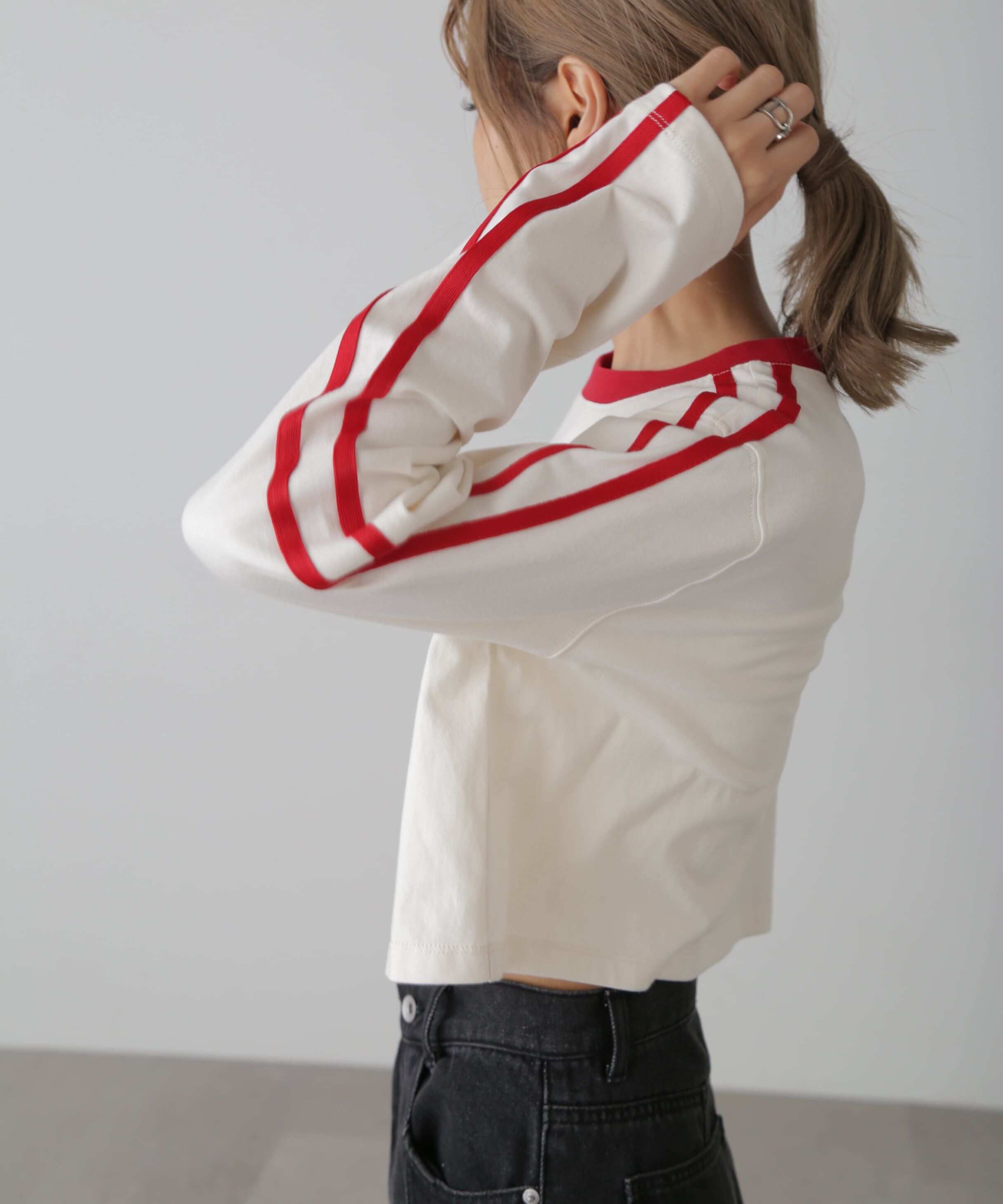  「サイドラインロングTシャツ」|Tシャツ・カットソー|