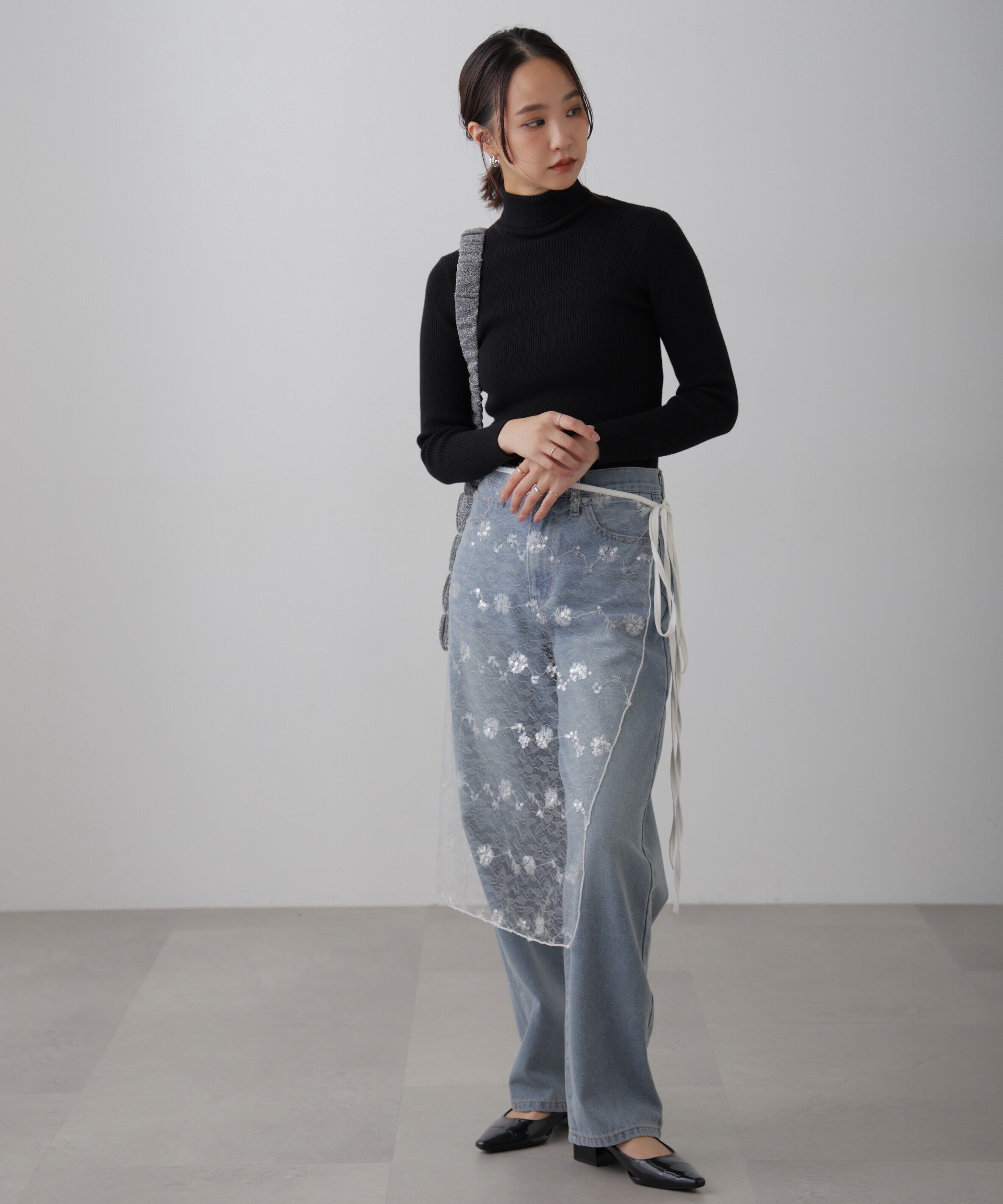  「タートルネックリブニット」|ニット・セーター|