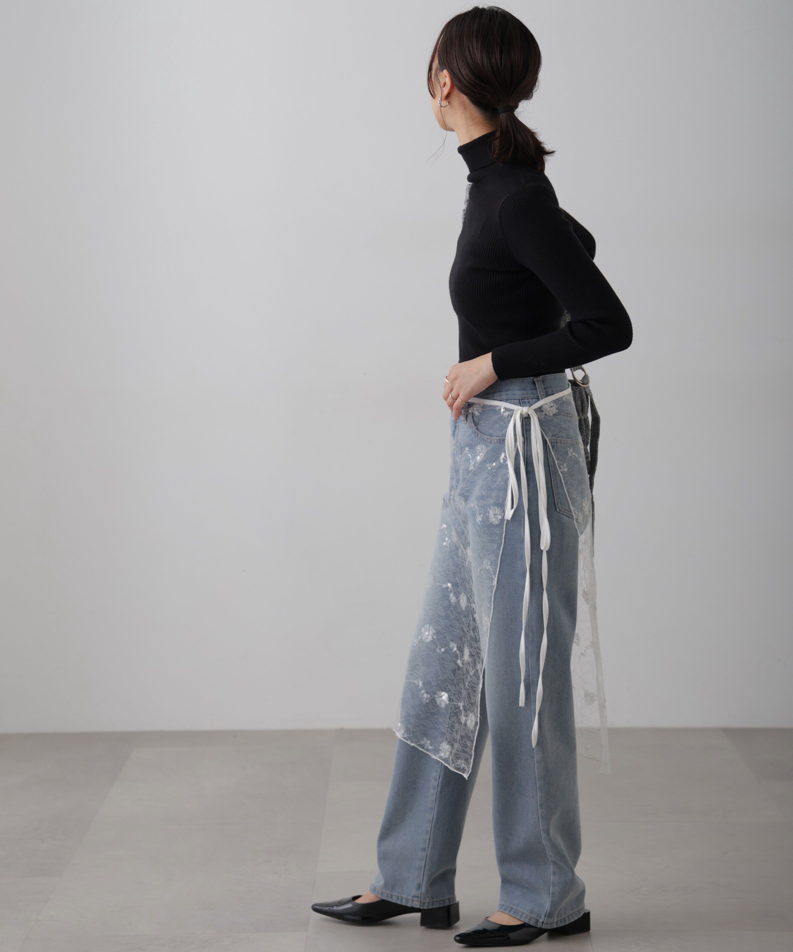  「タートルネックリブニット」|ニット・セーター|