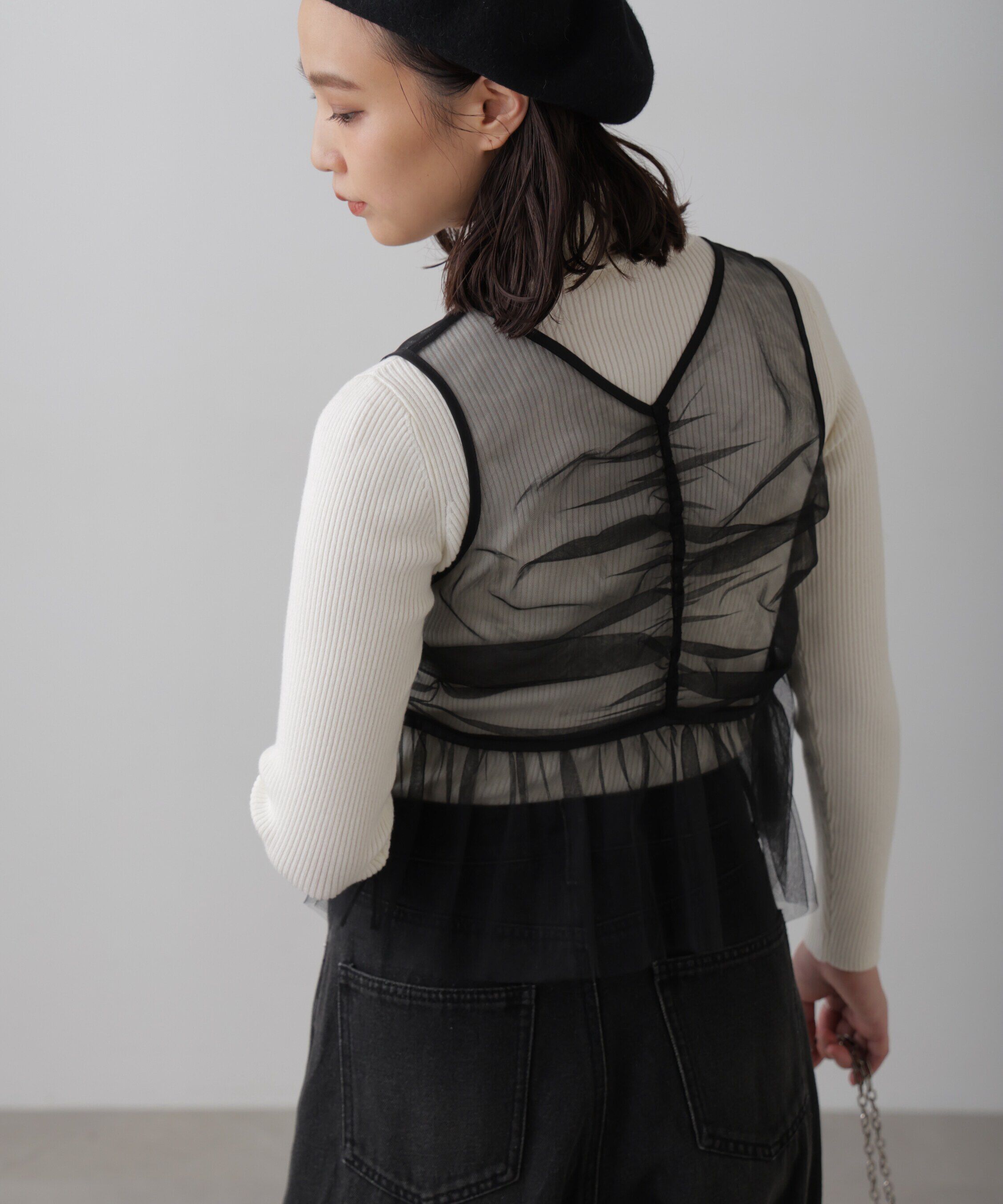  「タートルネックリブニット」|ニット・セーター|