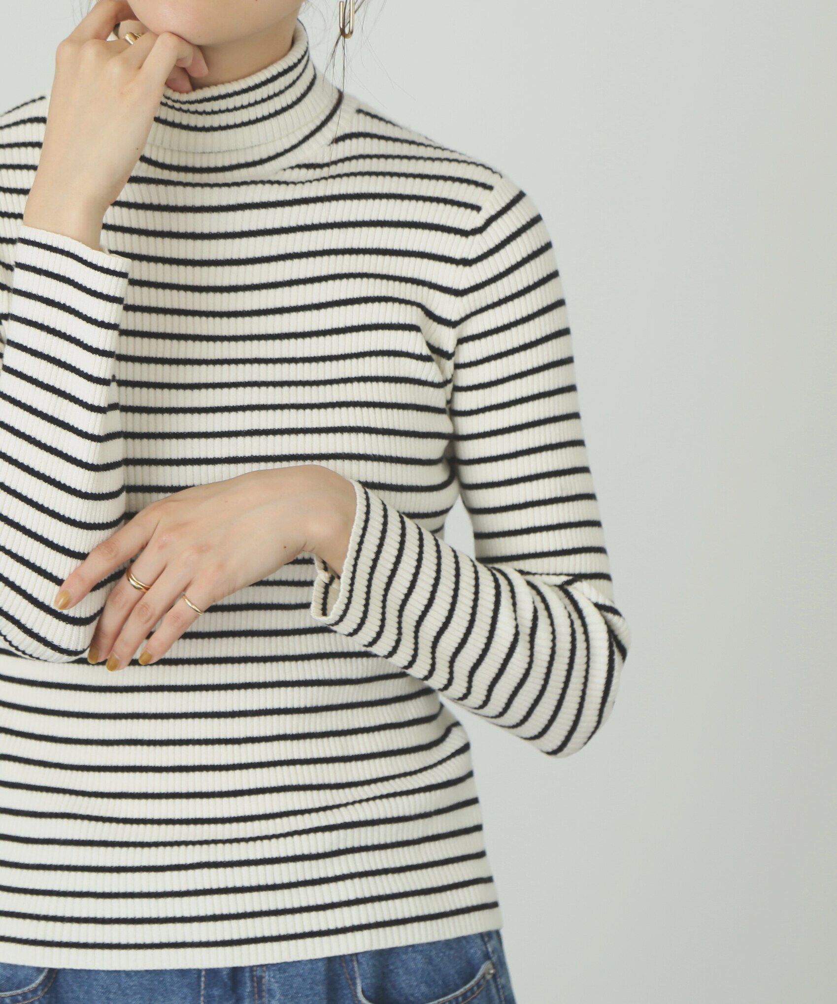  「タートルネックリブニット」|ニット・セーター|