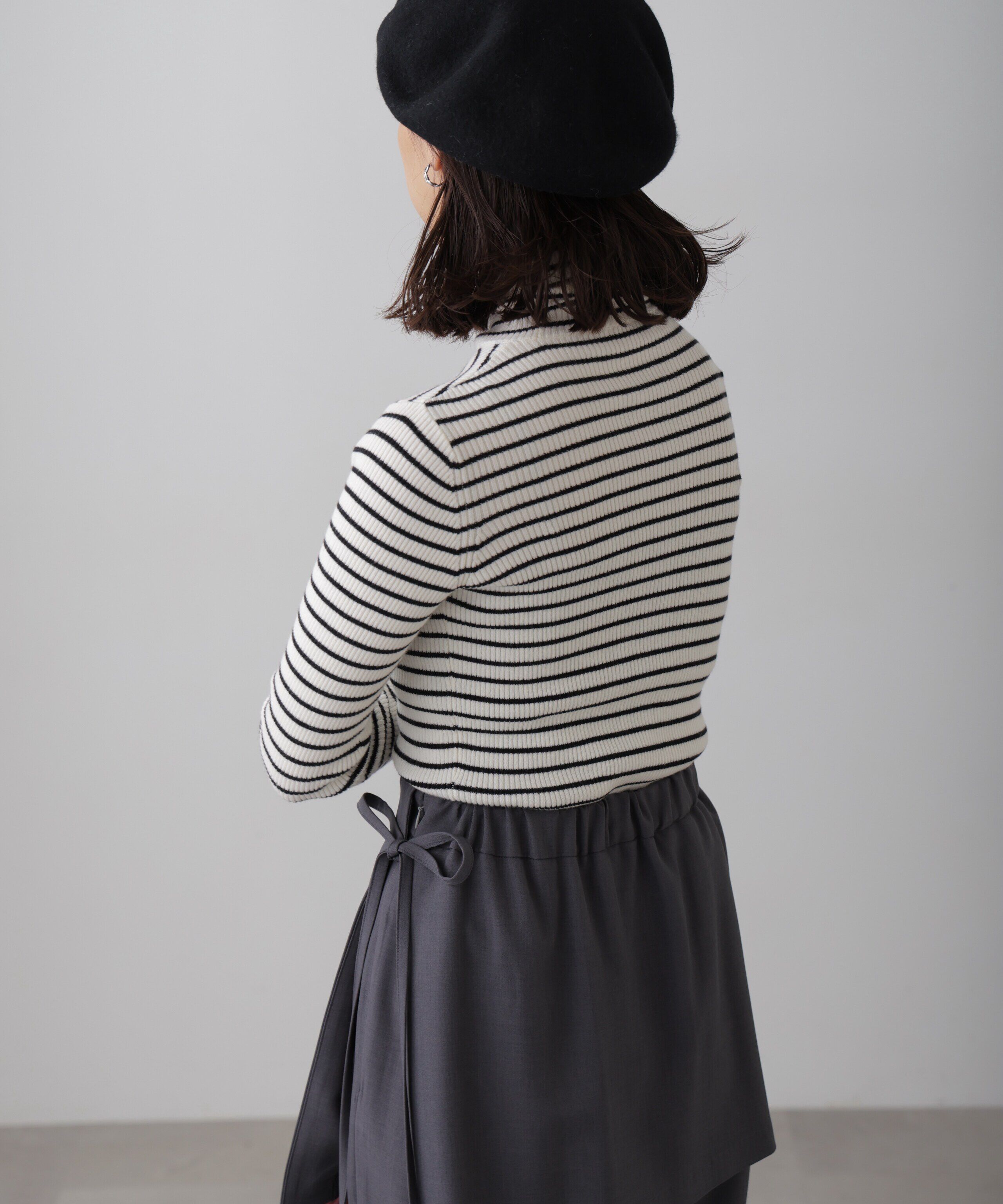  「タートルネックリブニット」|ニット・セーター|