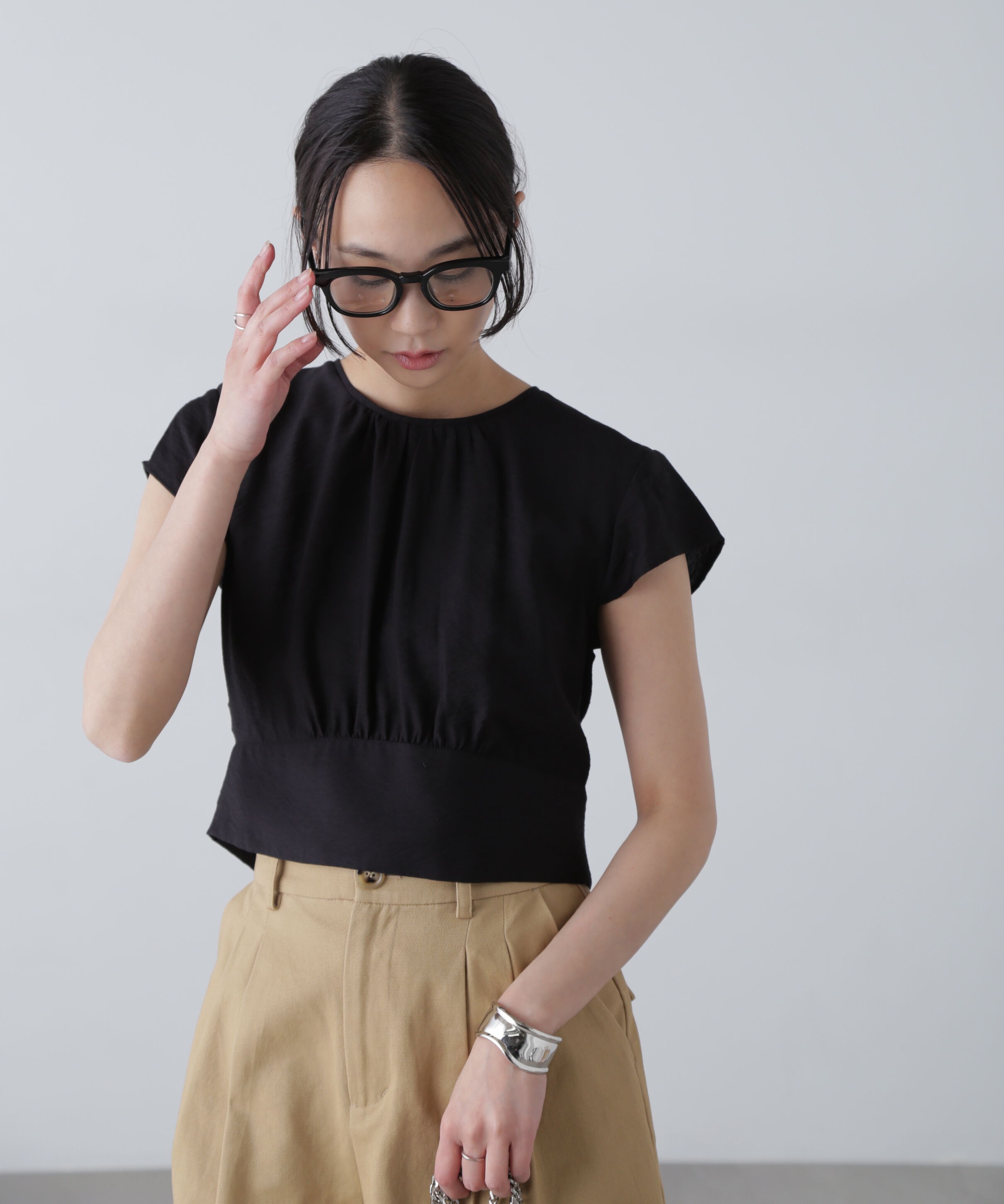  「バックリボンフレンチブラウス」|シャツ・ブラウス|