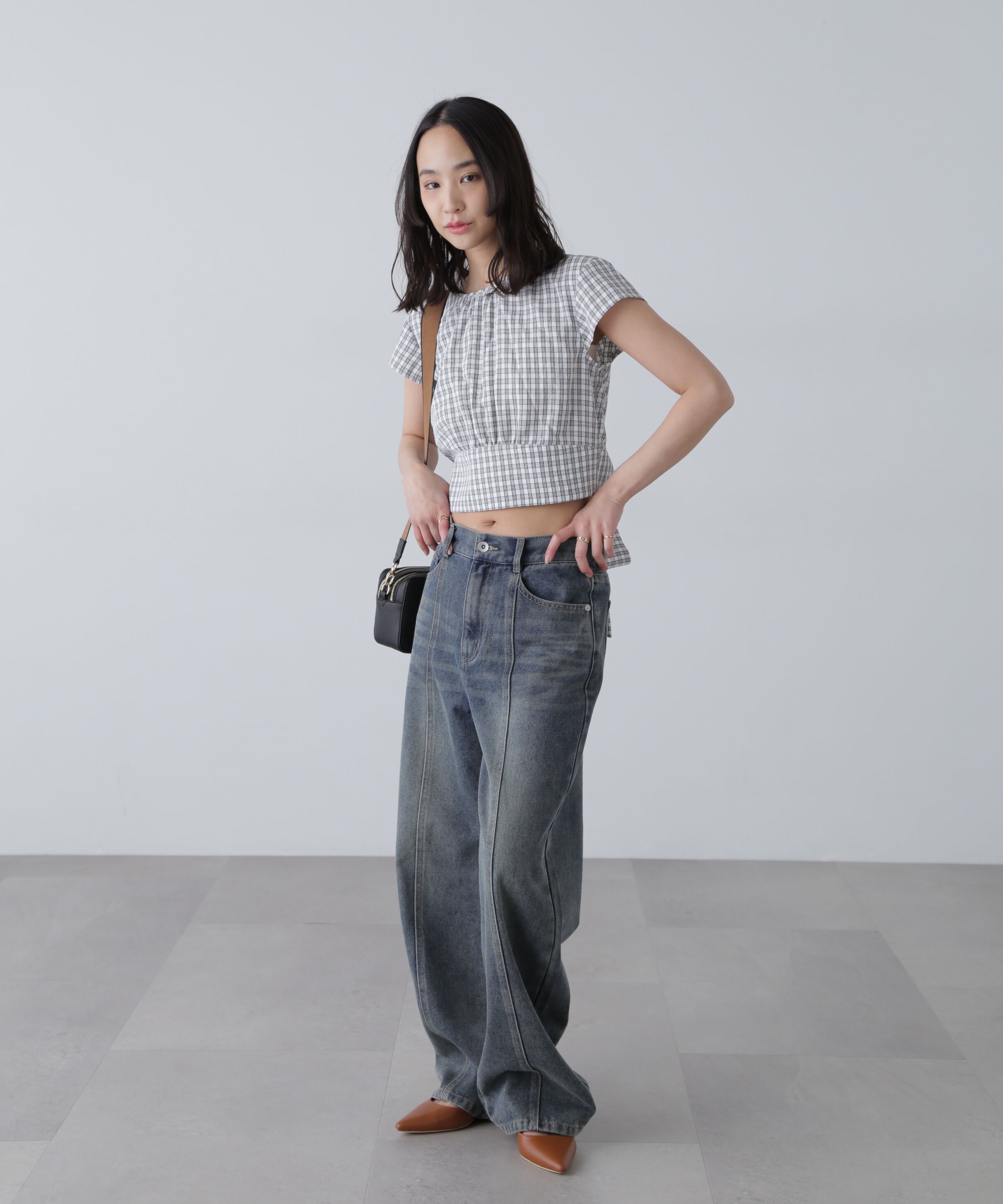  「バックリボンフレンチブラウス」|シャツ・ブラウス|