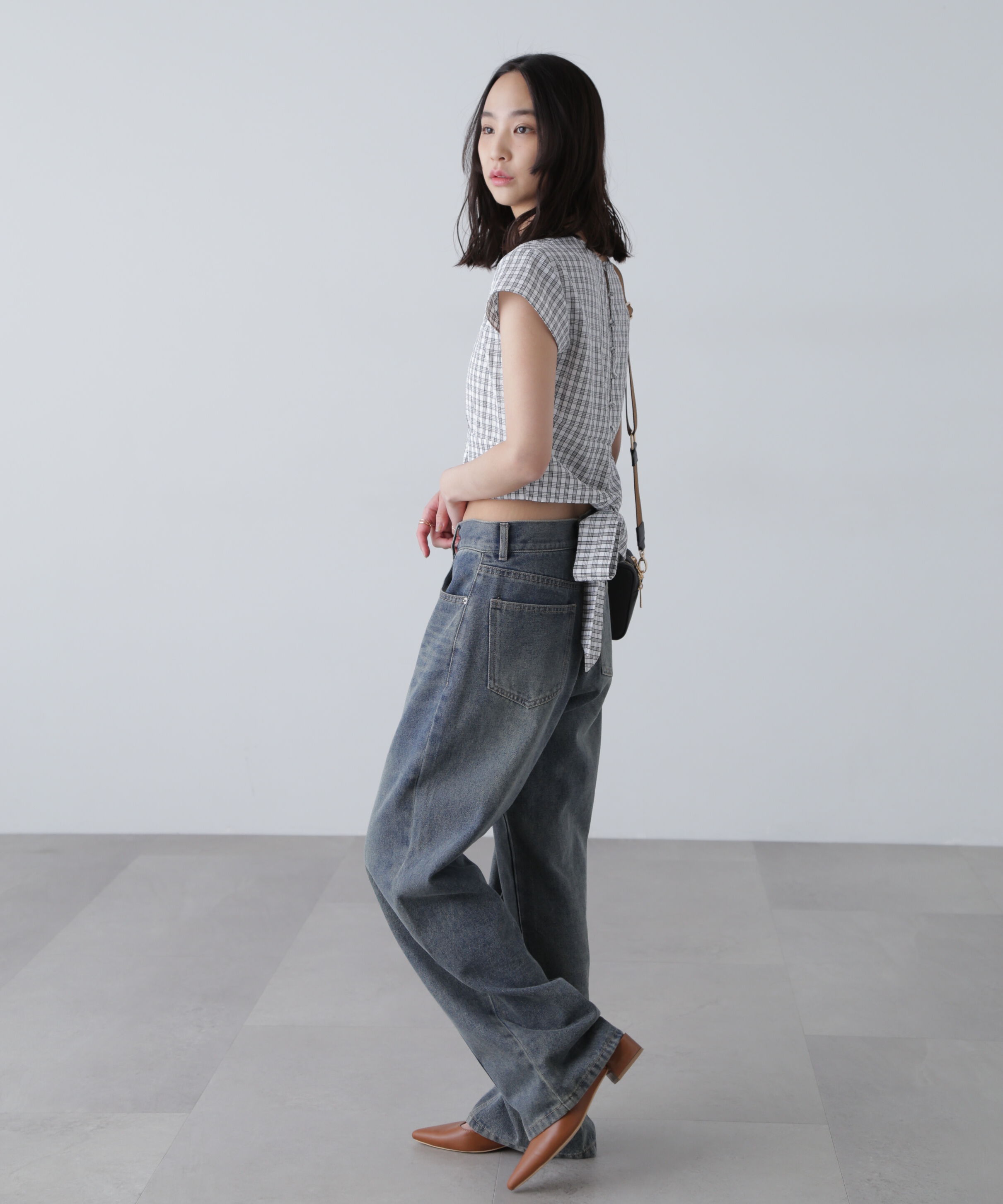  「バックリボンフレンチブラウス」|シャツ・ブラウス|