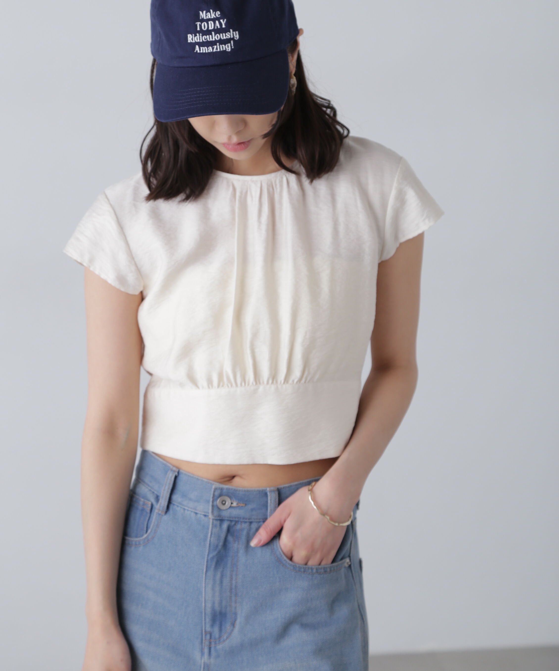  「バックリボンフレンチブラウス」|シャツ・ブラウス|オフ