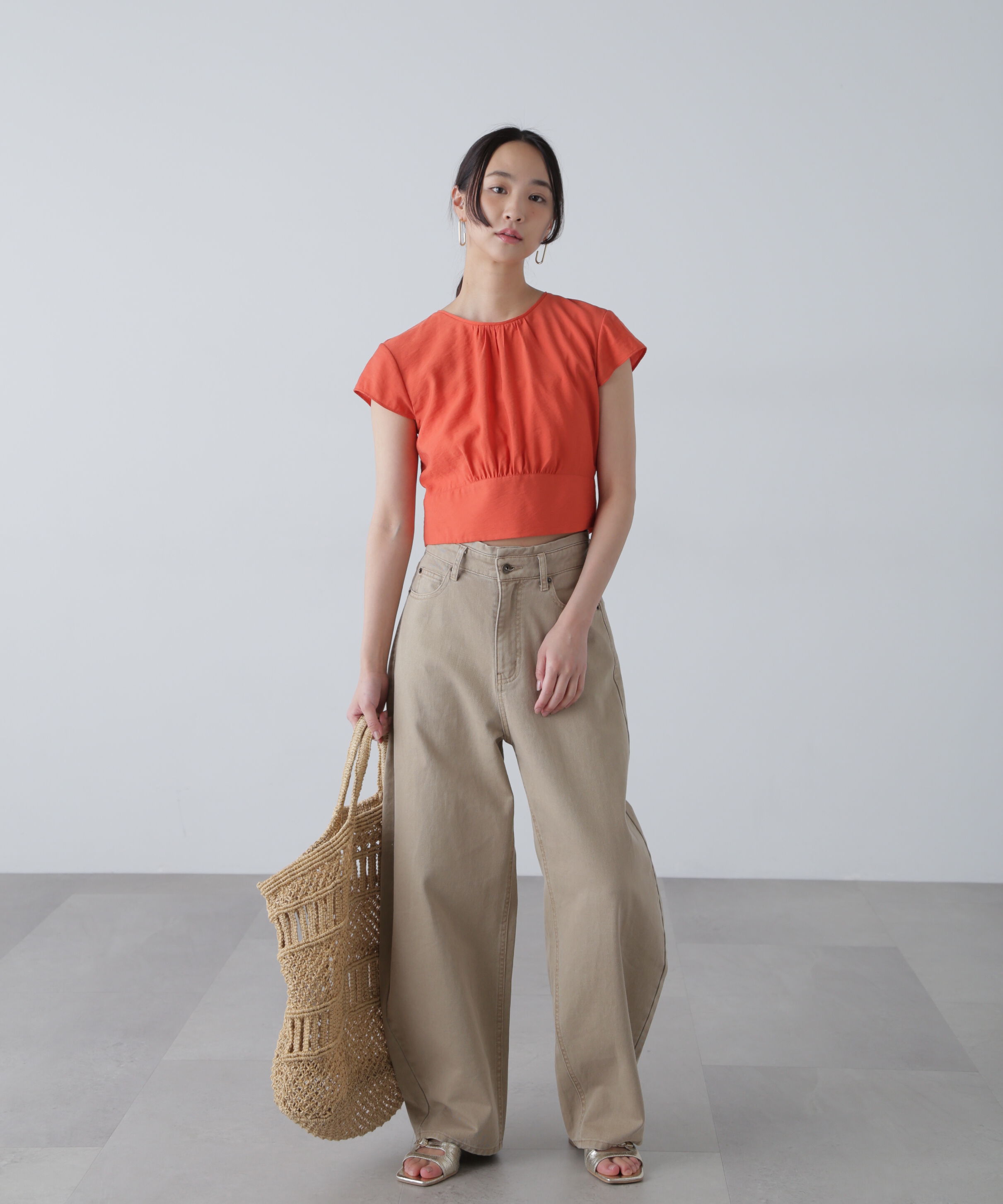  「バックリボンフレンチブラウス」|シャツ・ブラウス|